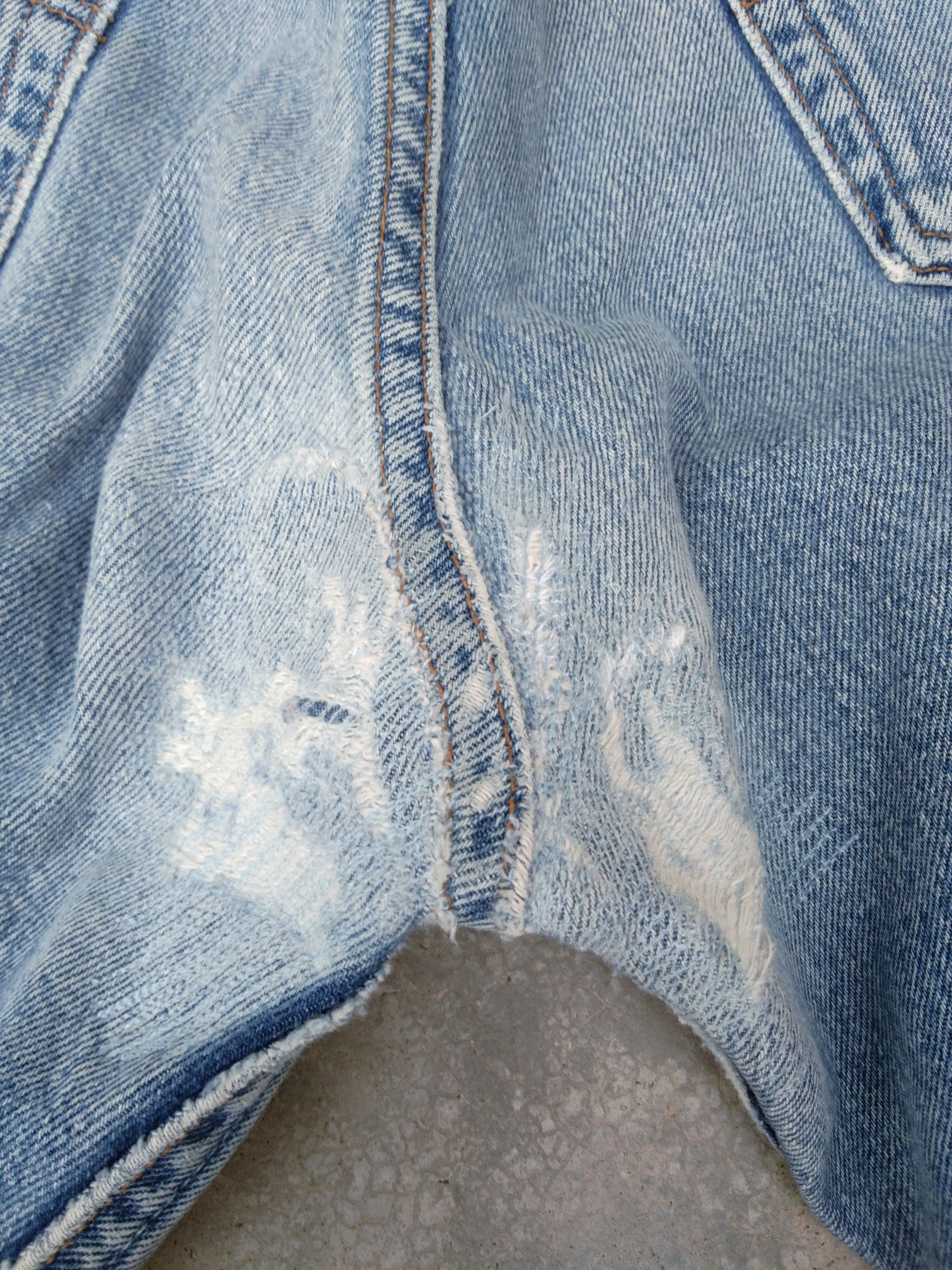 Levi's Vintage Levi's 501 Repaired Distressed Jeans 33x30 Size US 33 - 4 Thumbnail
