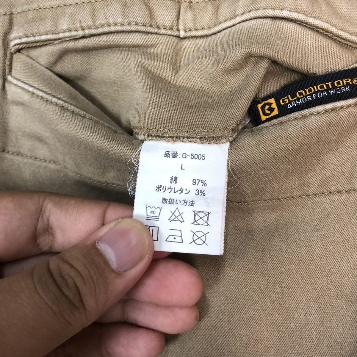 Japanese Brand Gladiator Brown Cargo utility Multipocket Pants #6739 Size US 31 - 14 Thumbnail