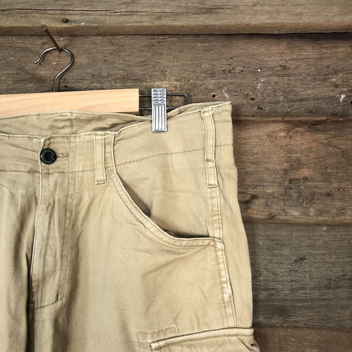 Japanese Brand Gladiator Brown Cargo utility Multipocket Pants #6739 Size US 31 - 5 Thumbnail