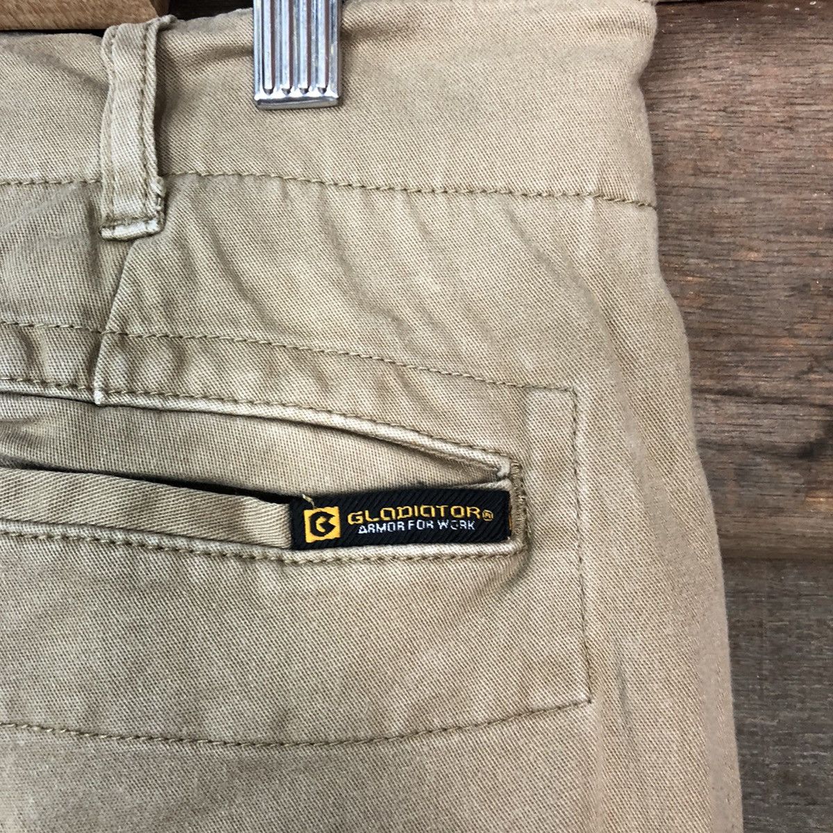 Japanese Brand Gladiator Brown Cargo utility Multipocket Pants #6739 Size US 31 - 13 Thumbnail