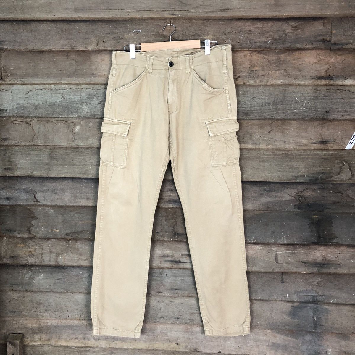 Japanese Brand Gladiator Brown Cargo utility Multipocket Pants #6739 Size US 31 - 1 Thumbnail