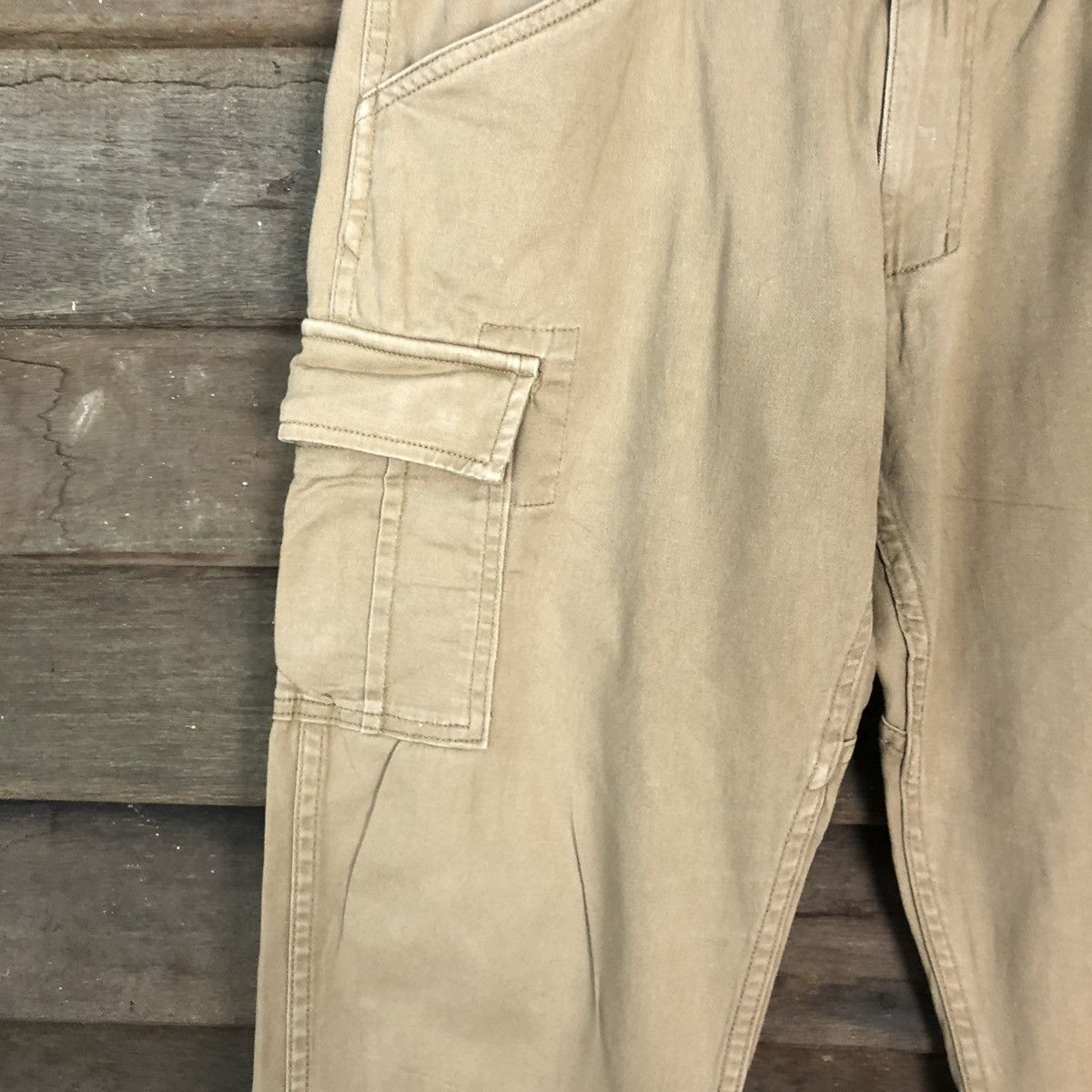 Japanese Brand Gladiator Brown Cargo utility Multipocket Pants #6739 Size US 31 - 6 Thumbnail
