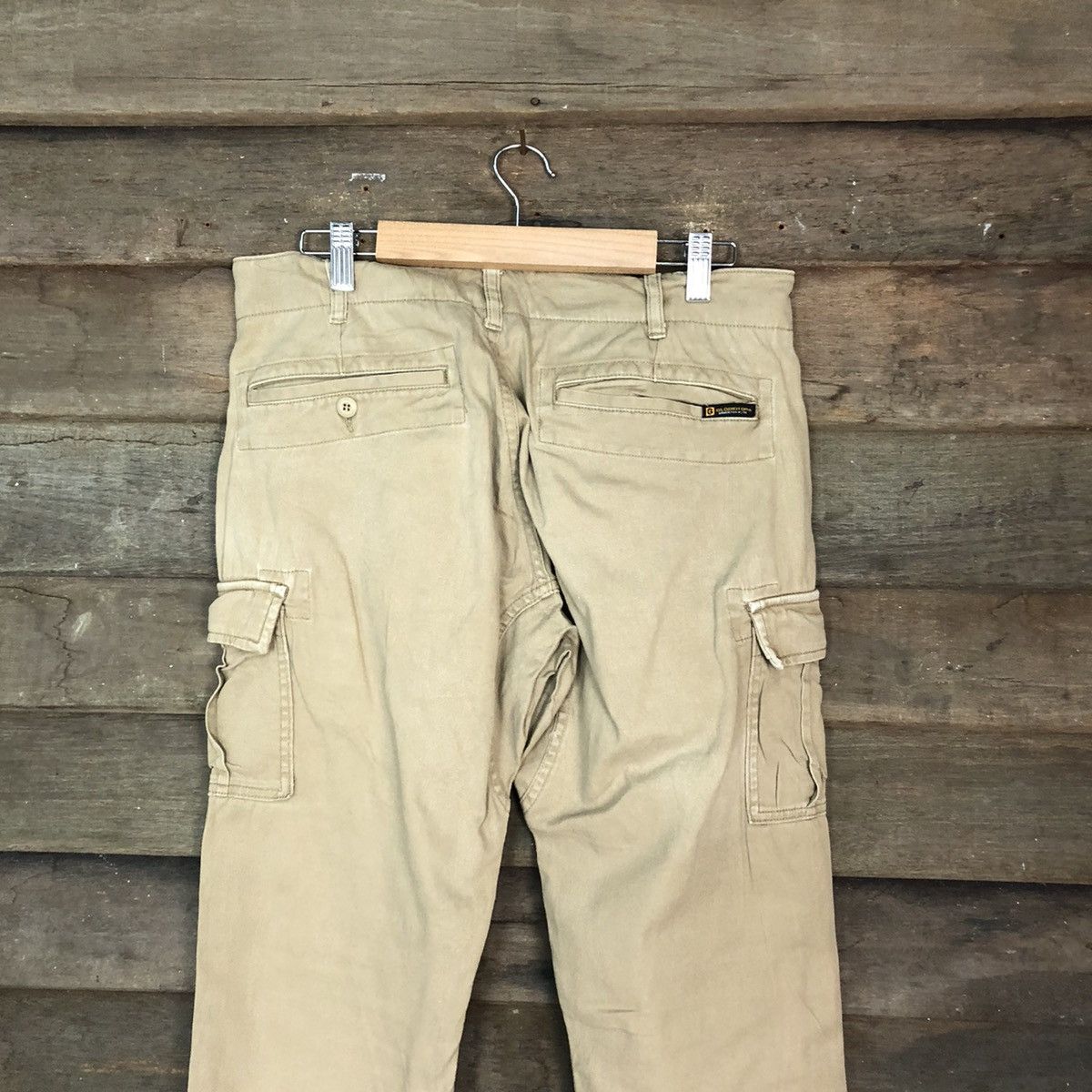 Japanese Brand Gladiator Brown Cargo utility Multipocket Pants #6739 Size US 31 - 9 Thumbnail
