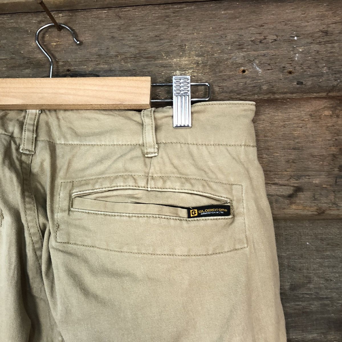 Japanese Brand Gladiator Brown Cargo utility Multipocket Pants #6739 Size US 31 - 12 Thumbnail