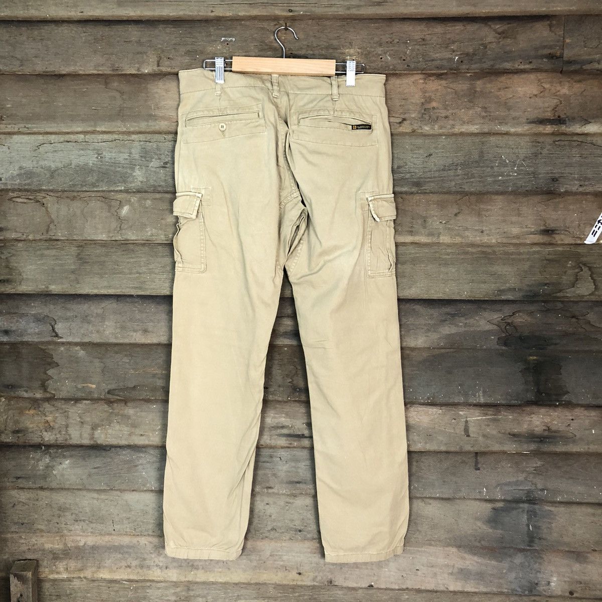 Japanese Brand Gladiator Brown Cargo utility Multipocket Pants #6739 Size US 31 - 8 Thumbnail