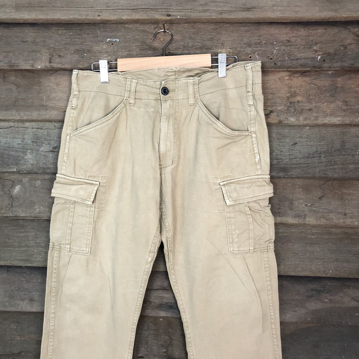 Japanese Brand Gladiator Brown Cargo utility Multipocket Pants #6739 Size US 31 - 2 Thumbnail