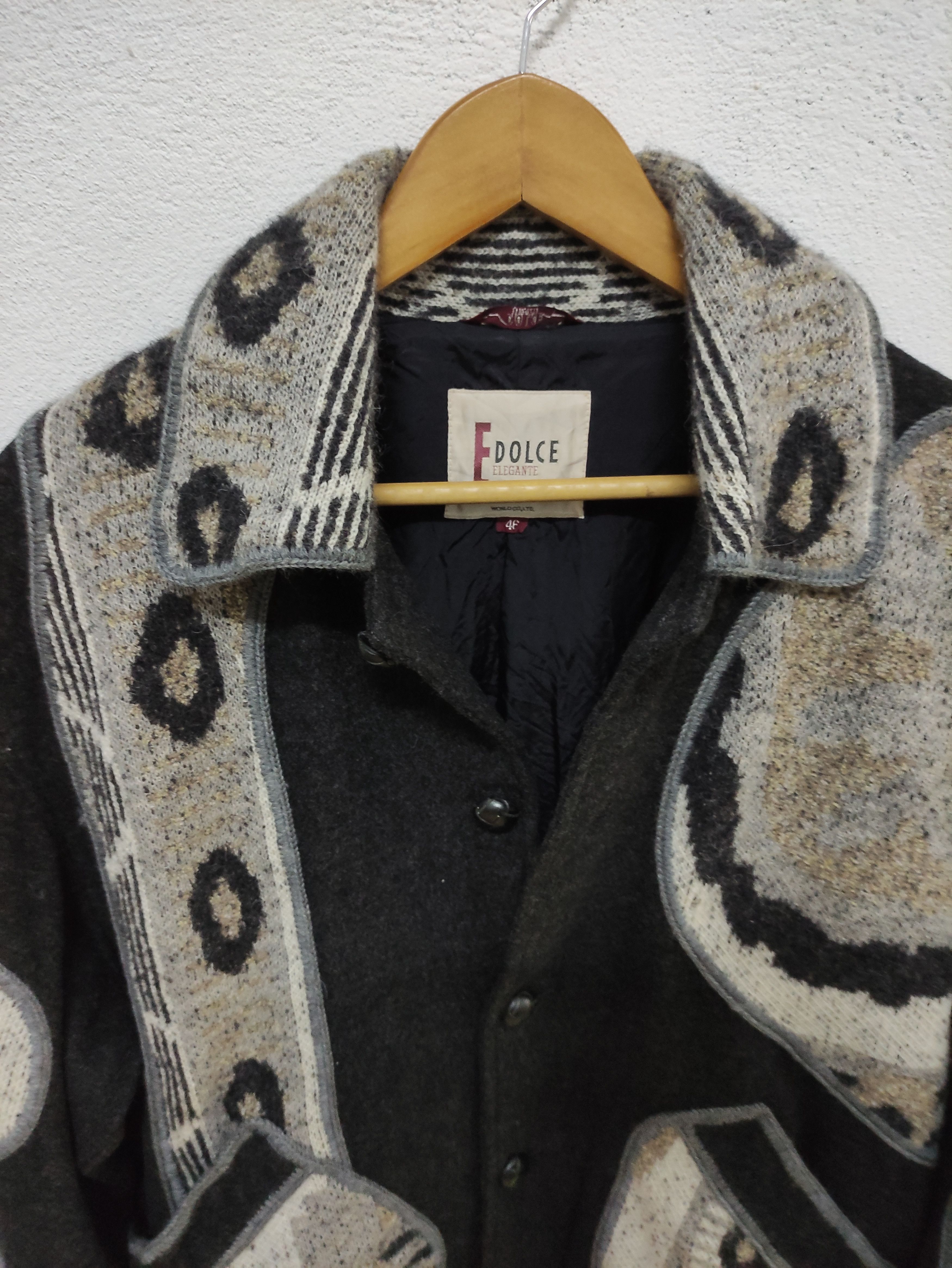 Japanese Brand × Vintage Vintage Dolce Button Up Wool Jacket Made in Japan Size US S / EU 44-46 / 1 - 5 Thumbnail