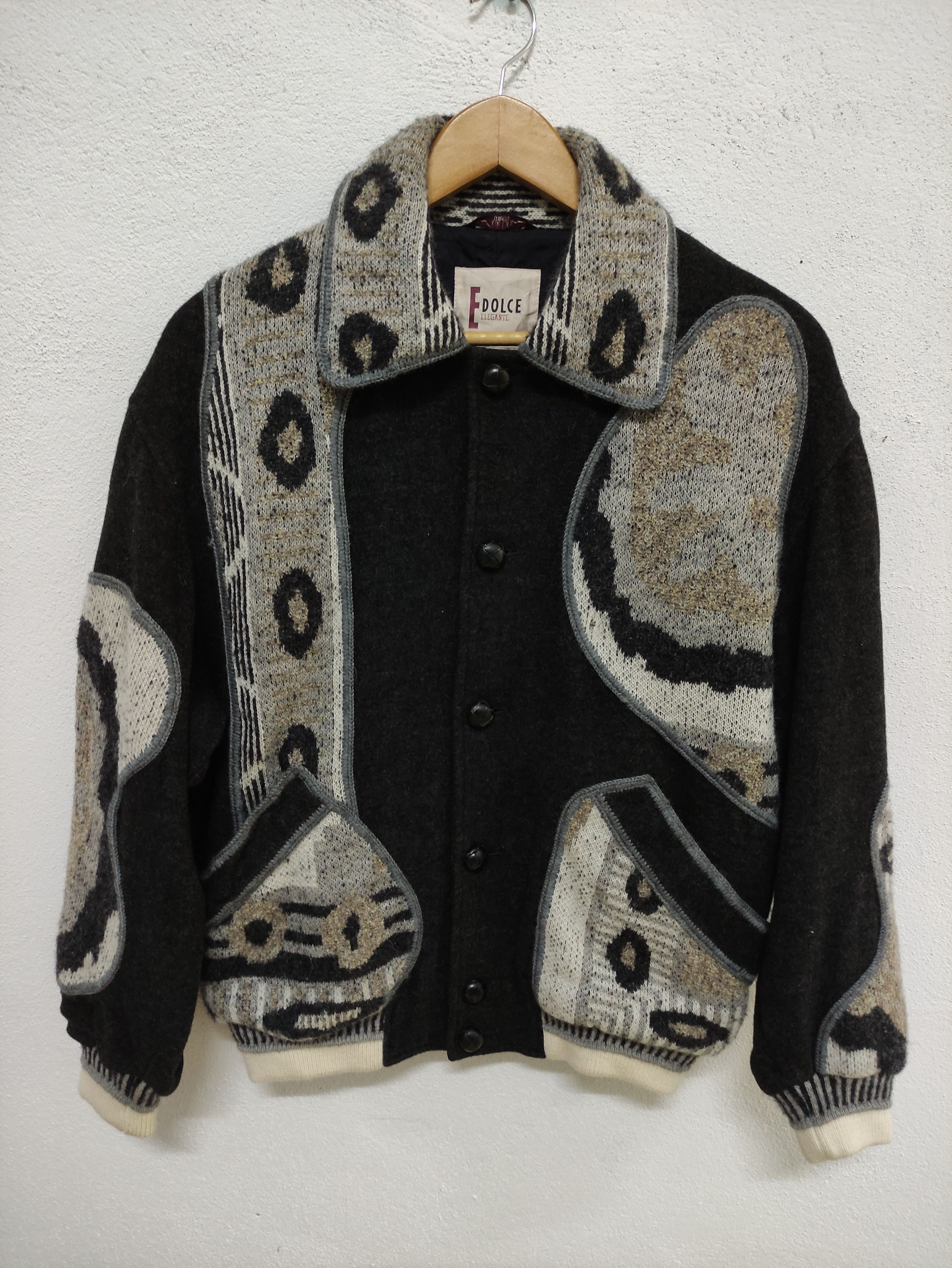 Japanese Brand × Vintage Vintage Dolce Button Up Wool Jacket Made in Japan Size US S / EU 44-46 / 1 - 1 Thumbnail