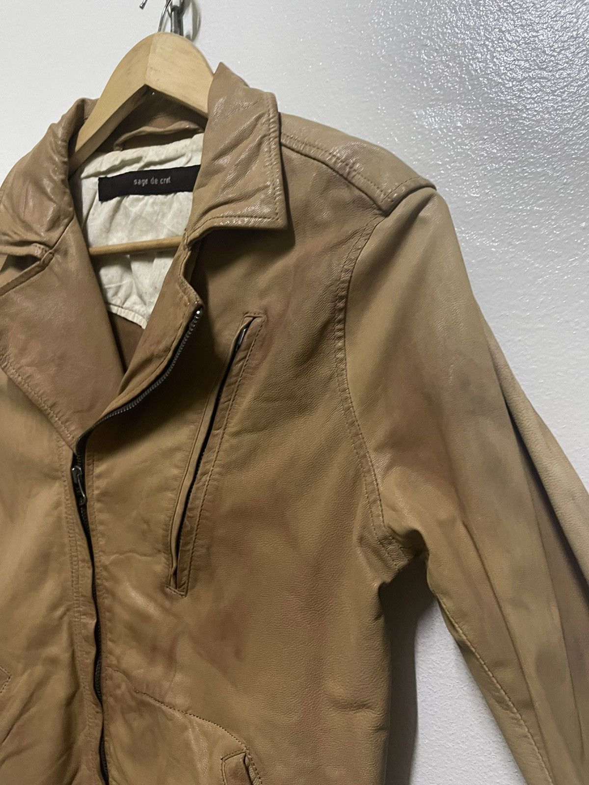 Sage De Cret Sage de Cret Sheep Leather Jacket Size M / US 6-8 / IT 42-44 - 4 Thumbnail