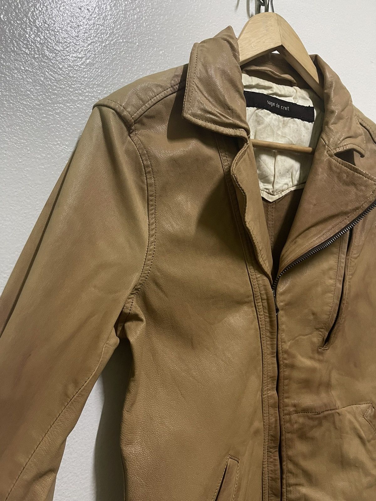 Sage De Cret Sage de Cret Sheep Leather Jacket Size M / US 6-8 / IT 42-44 - 2 Thumbnail
