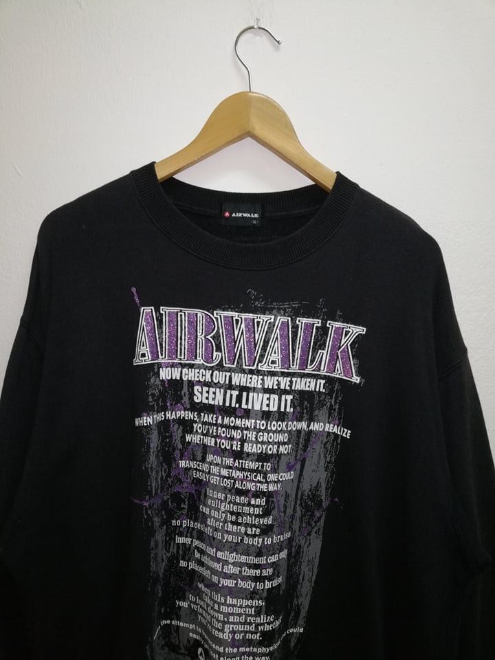 Hysteric Glamour Rare Airwark Skateboard Sweatshirt CrewNeck Jumper Size US XXL / EU 58 / 5 - 2 Thumbnail