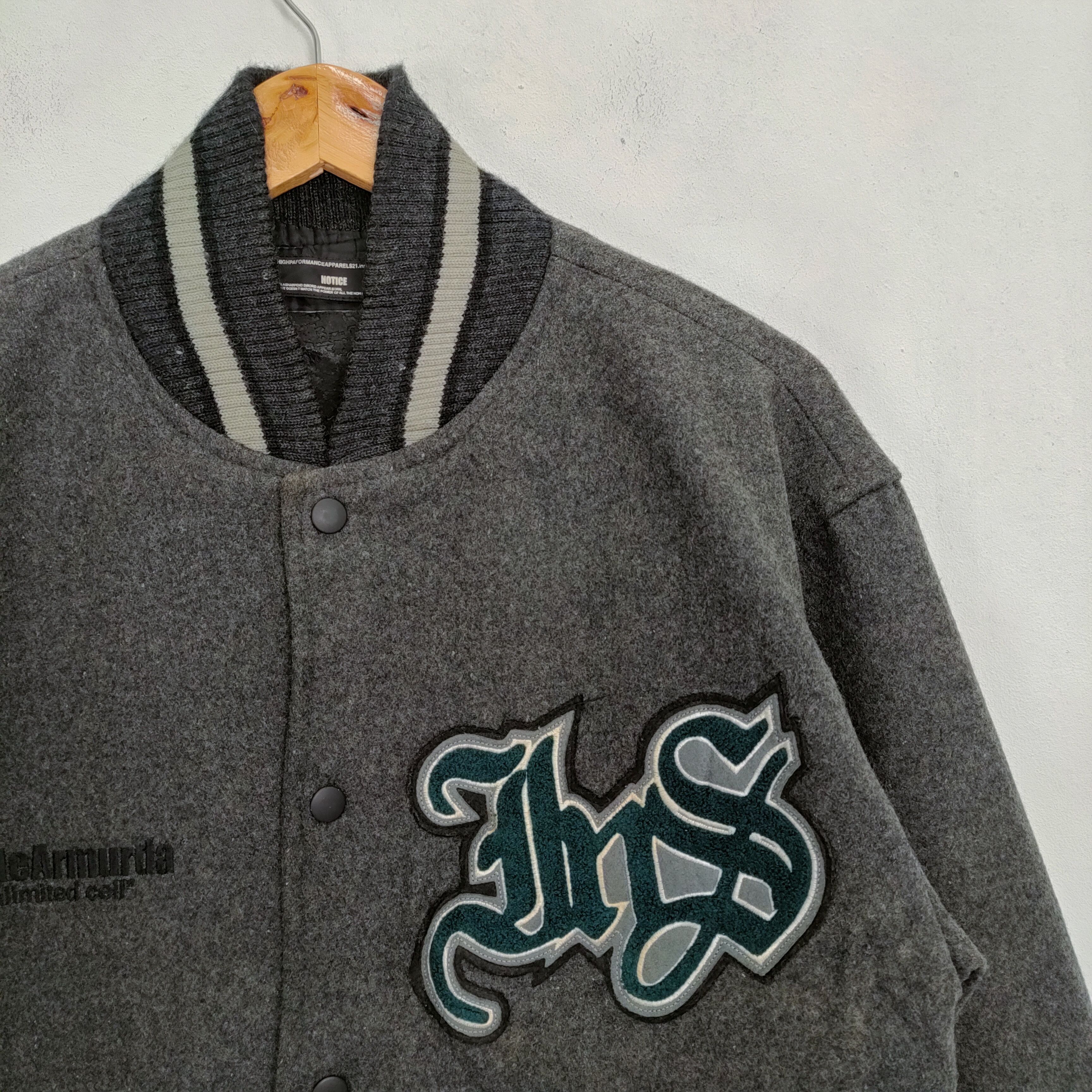 Japanese Brand MIXI WOOL VARSITY JACKET Size US L / EU 52-54 / 3 - 4 Thumbnail