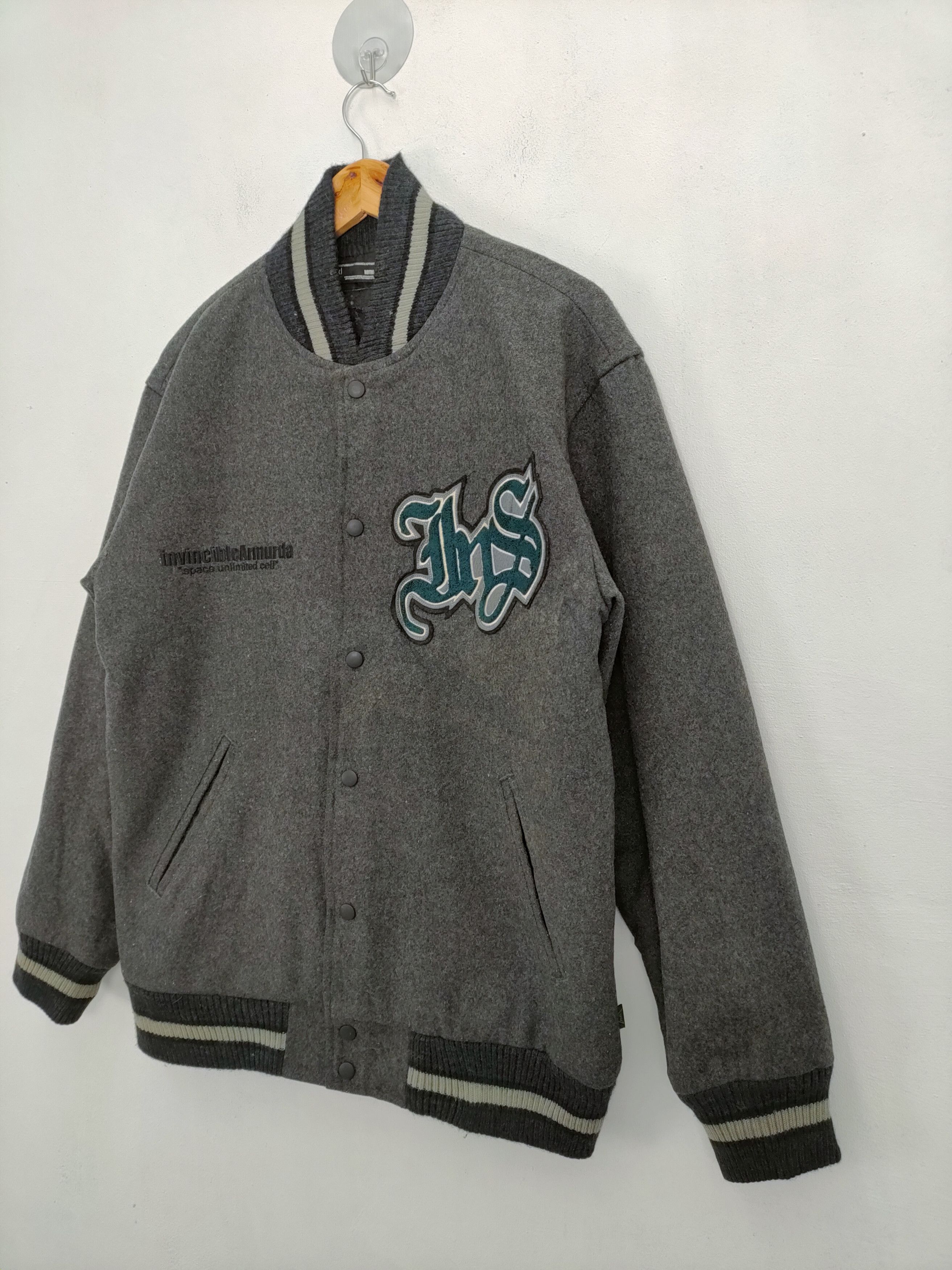 Japanese Brand MIXI WOOL VARSITY JACKET Size US L / EU 52-54 / 3 - 3 Thumbnail