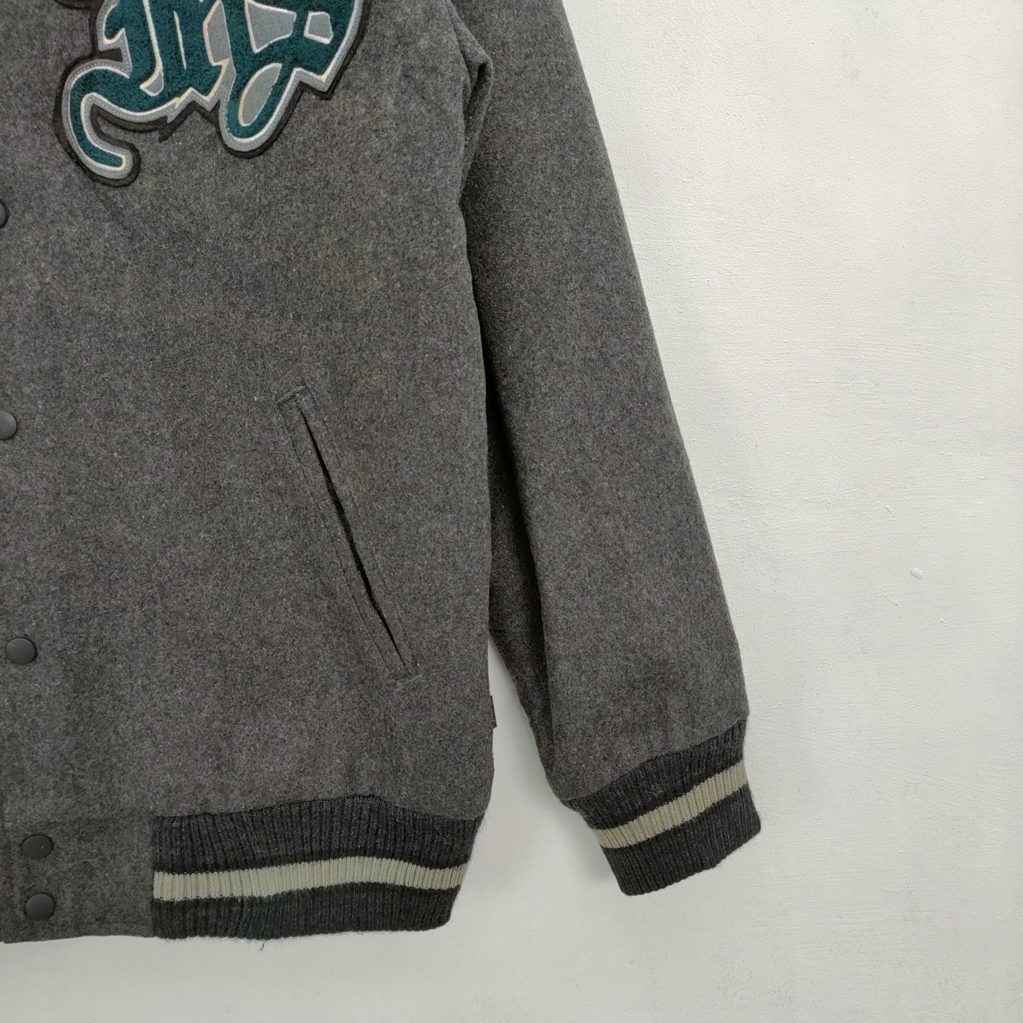 Japanese Brand MIXI WOOL VARSITY JACKET Size US L / EU 52-54 / 3 - 6 Thumbnail