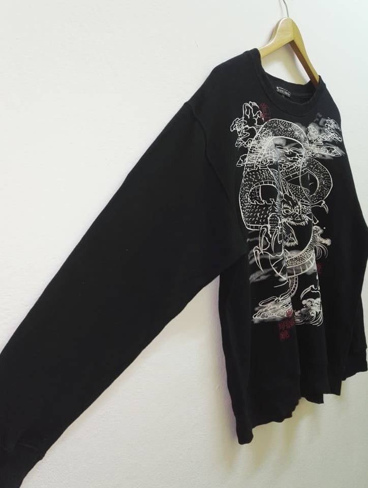 Japanese Brand Vintage tattoo Dragon Sukajan Sweatshirt by Sorridere Size US XL / EU 56 / 4 - 3 Thumbnail