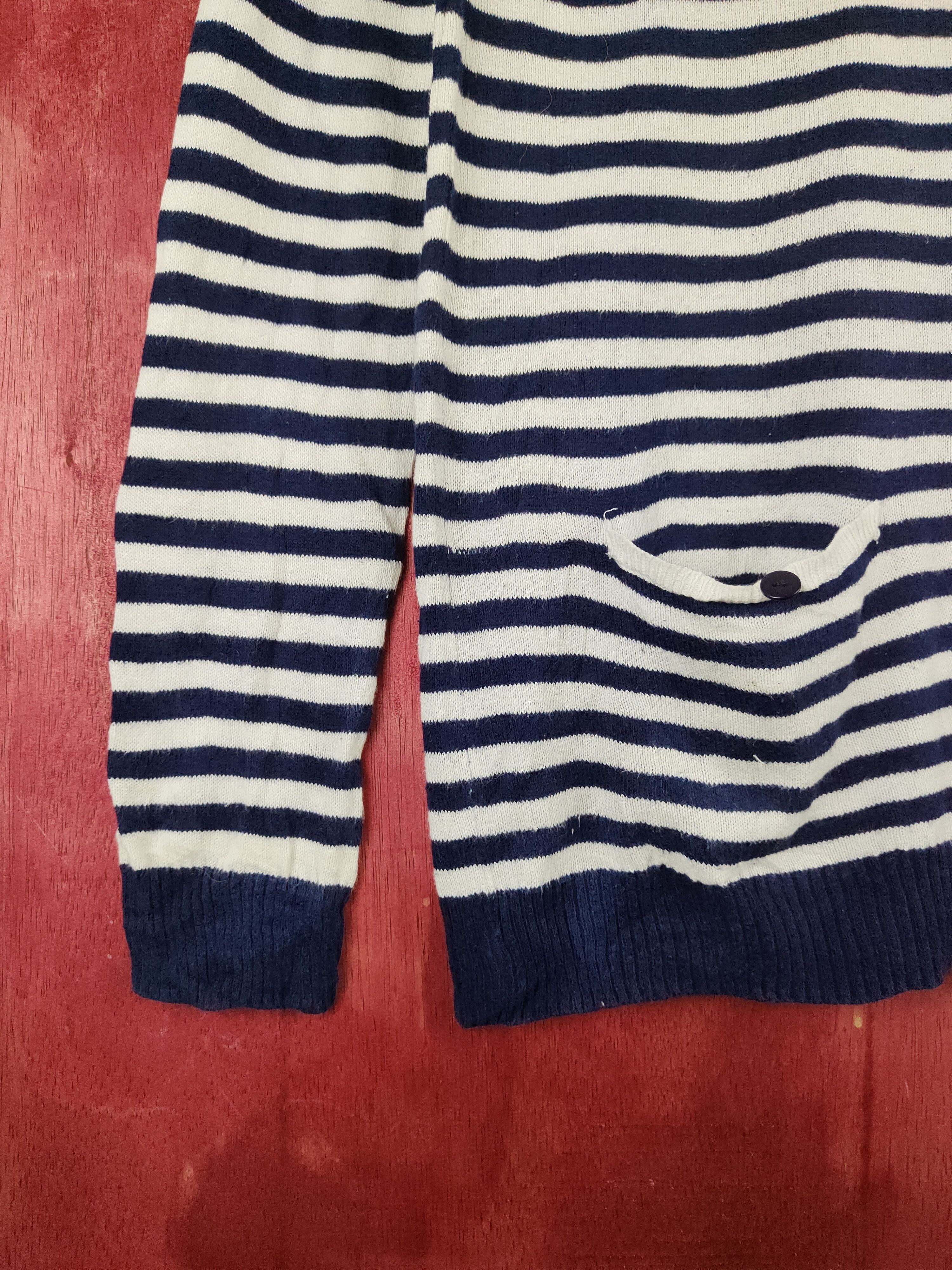 Japanese Brand Forever 21 Navy/White Stripe thin sweatshirt #S904 Size S / US 4 / IT 40 - 4 Thumbnail
