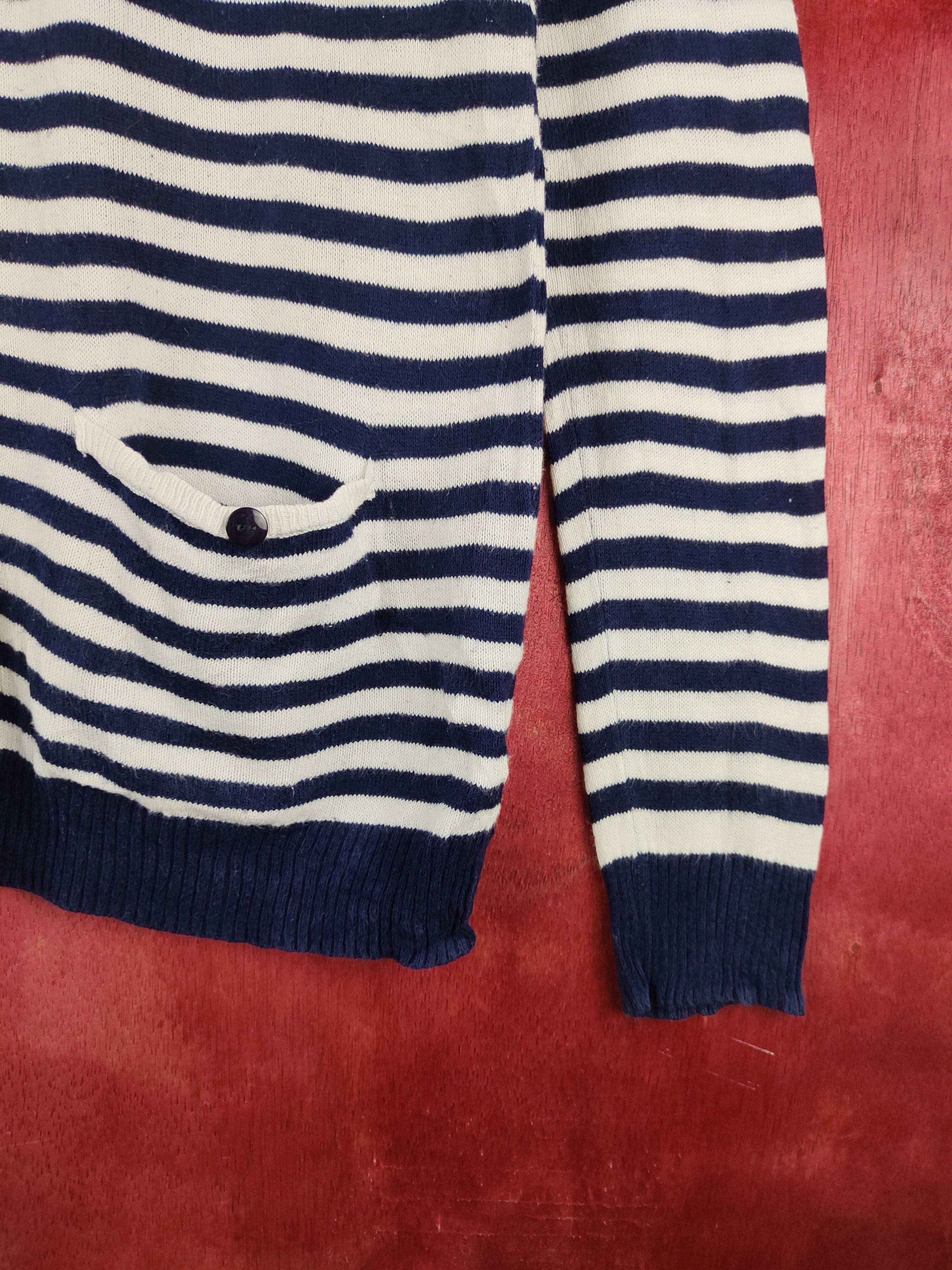 Japanese Brand Forever 21 Navy/White Stripe thin sweatshirt #S904 Size S / US 4 / IT 40 - 6 Thumbnail