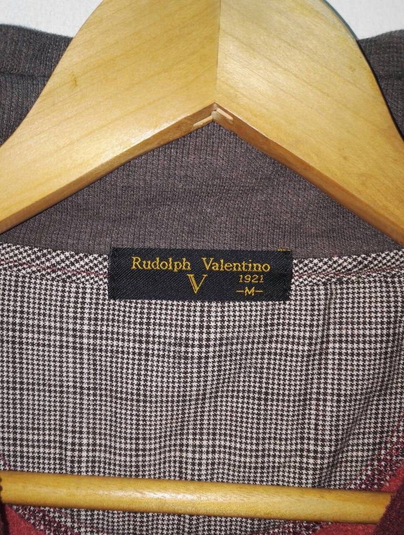 Japanese Brand Rare Rudolph Valentino Sweatshirt Pullover Jumper half zip Size US M / EU 48-50 / 2 - 4 Thumbnail