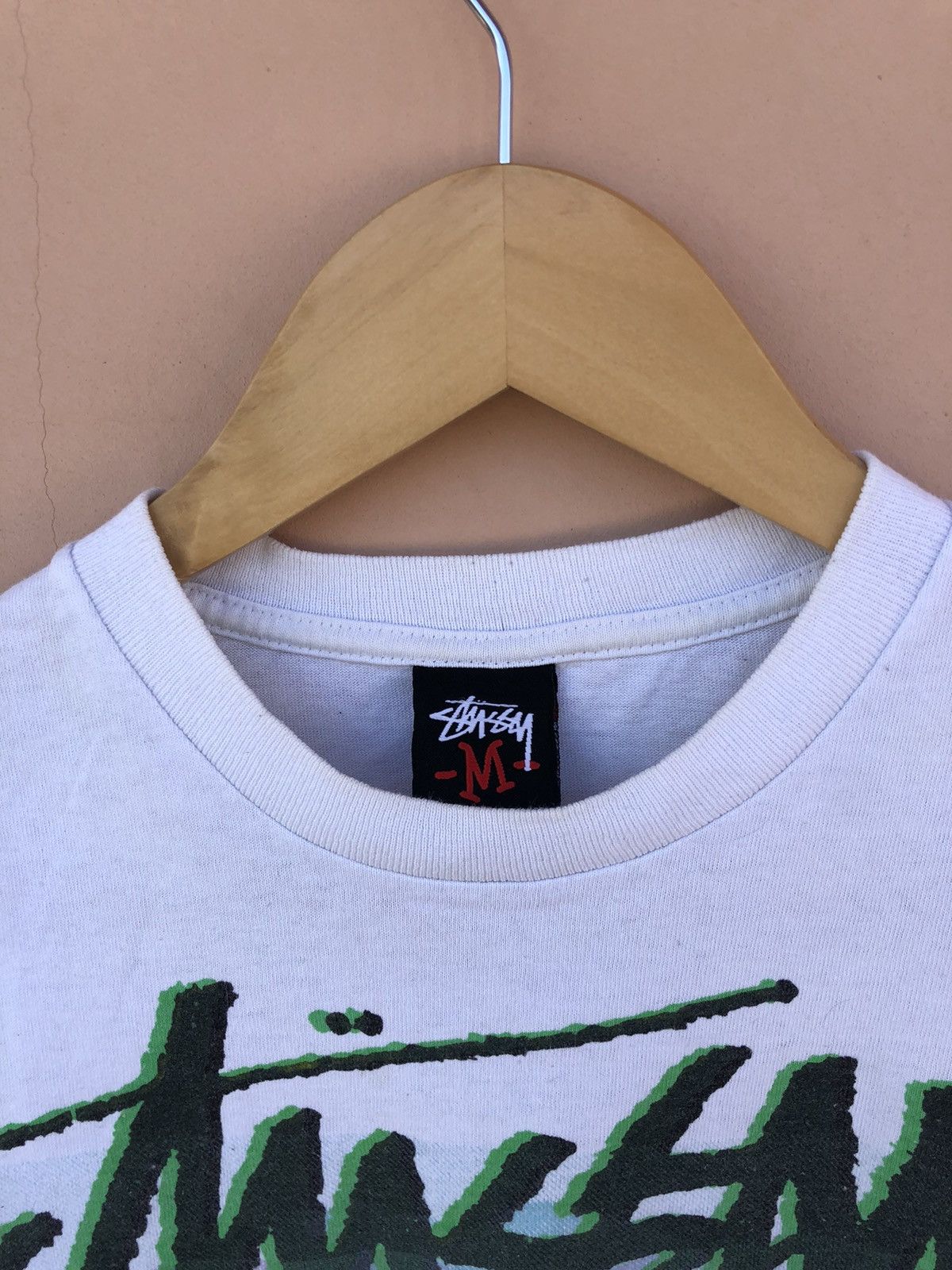 Stussy Vintage 2000s Stussy Dinosour Increase Peace Big Print Tee Size US M / EU 48-50 / 2 - 3 Thumbnail
