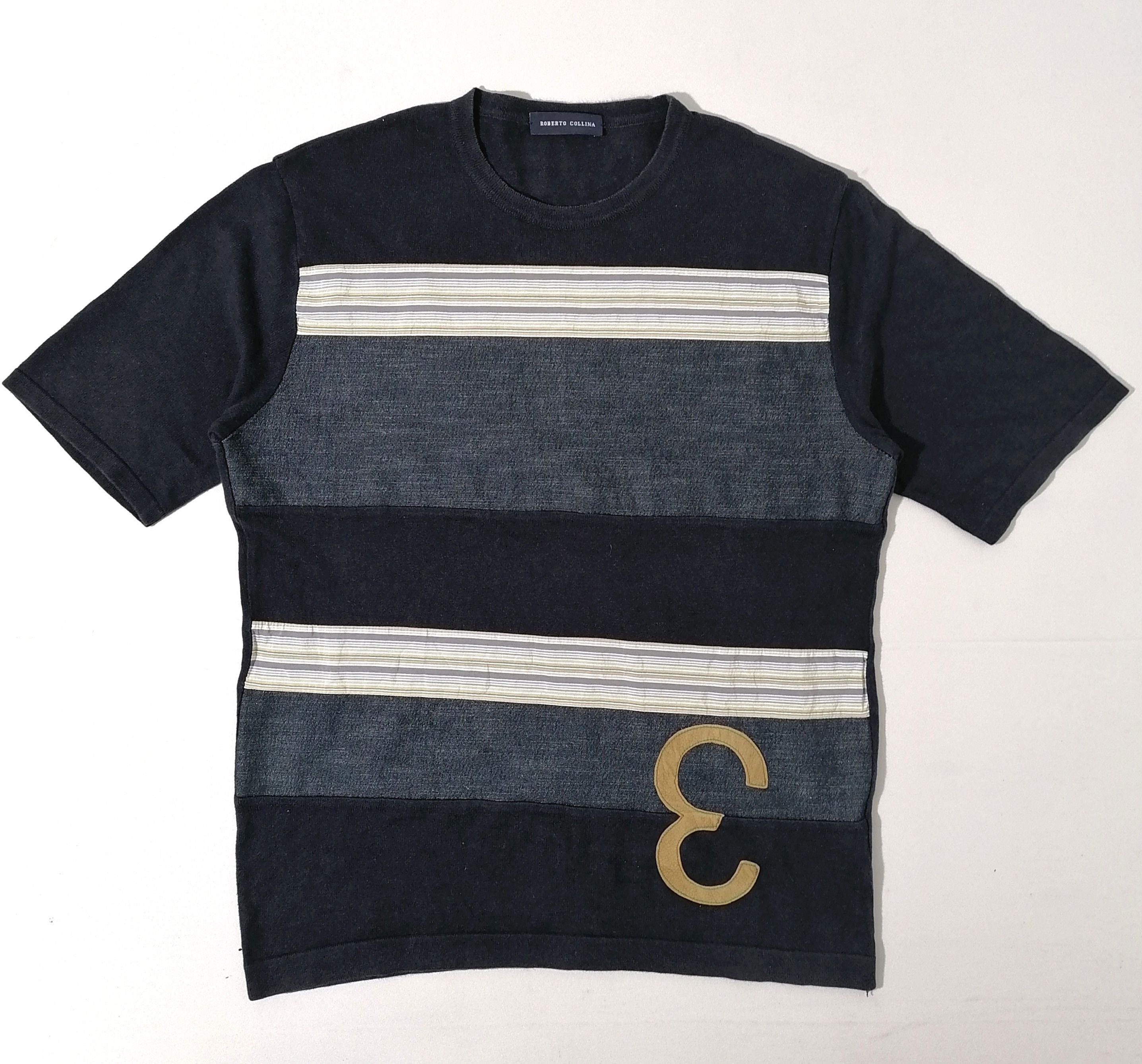 Roberto Collina Roberto Collina Stripes Invert Number 3 Tee Size US M / EU 48-50 / 2 - 1 Thumbnail