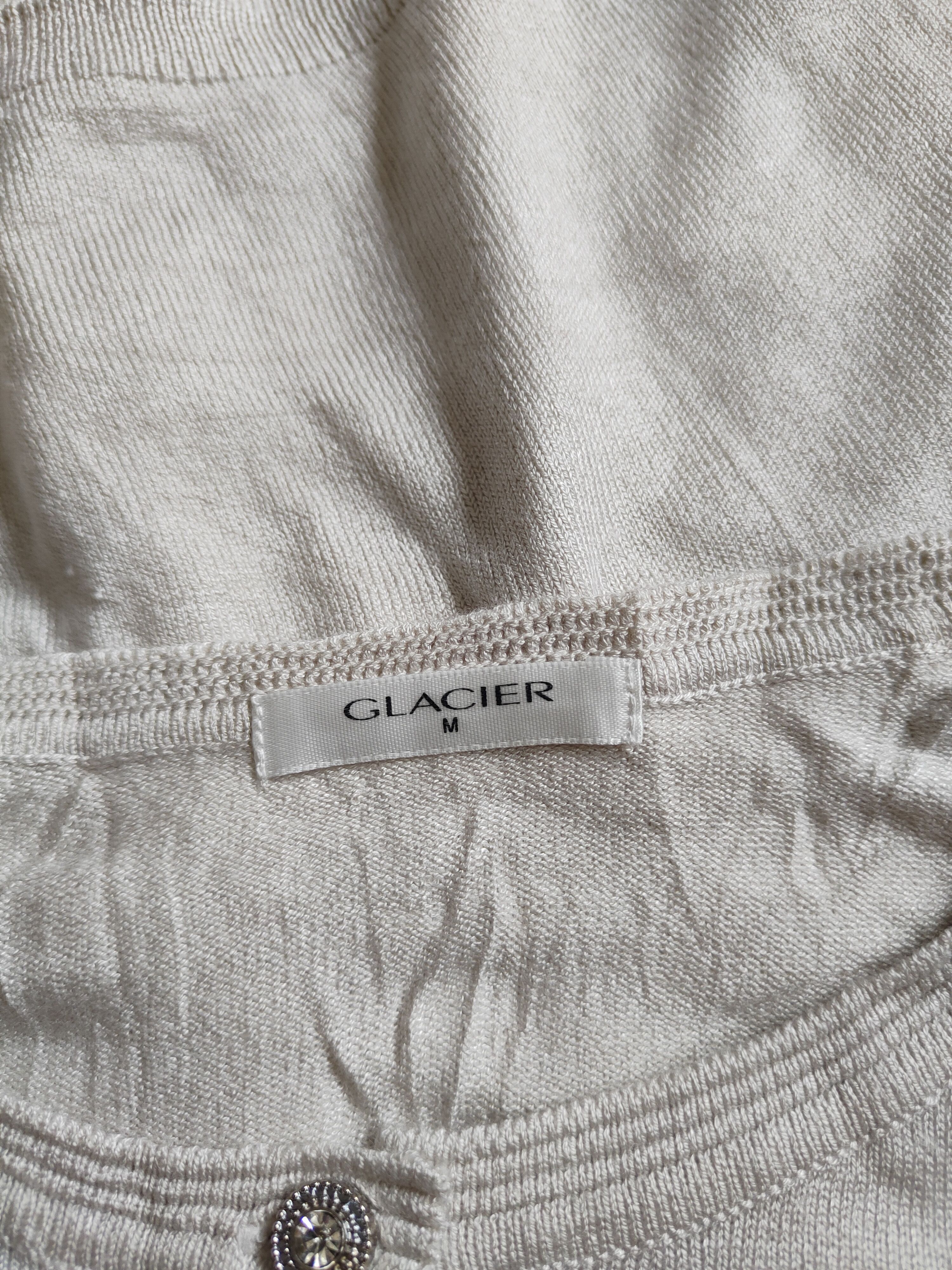 Japanese Brand Glacier Silver Cardigan vintage thin knitwear sweater #S850 Size M / US 6-8 / IT 42-44 - 11 Thumbnail
