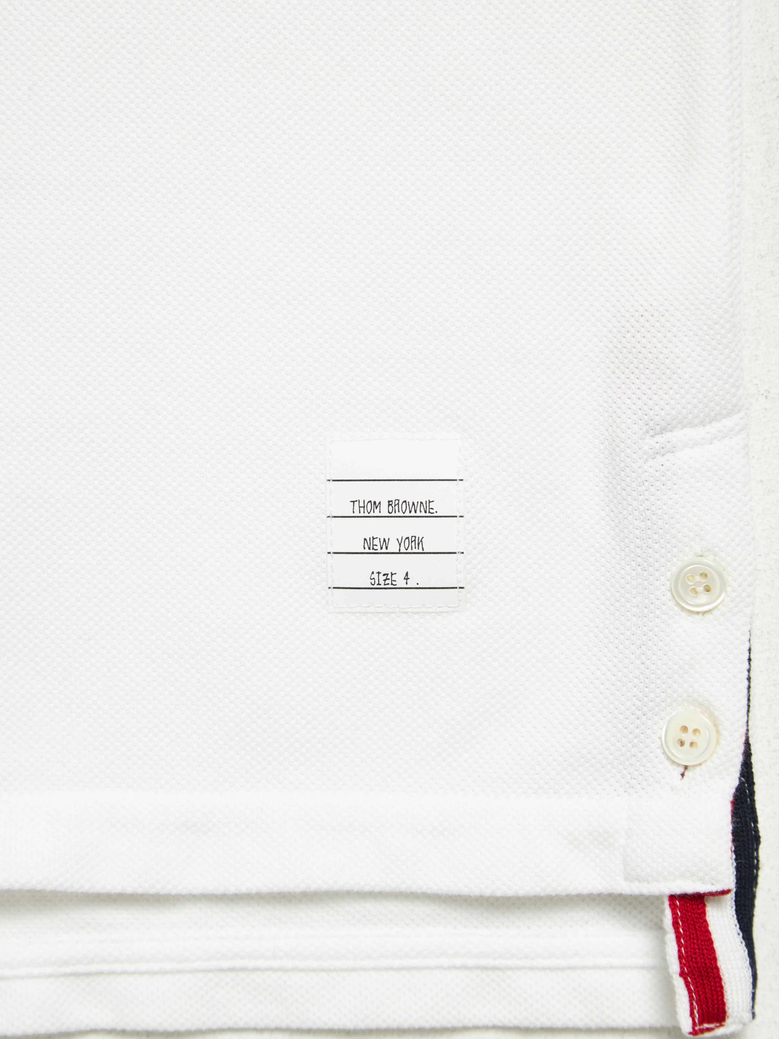 Thom Browne White Polo Shirt Size US XL / EU 56 / 4 - 5 Thumbnail