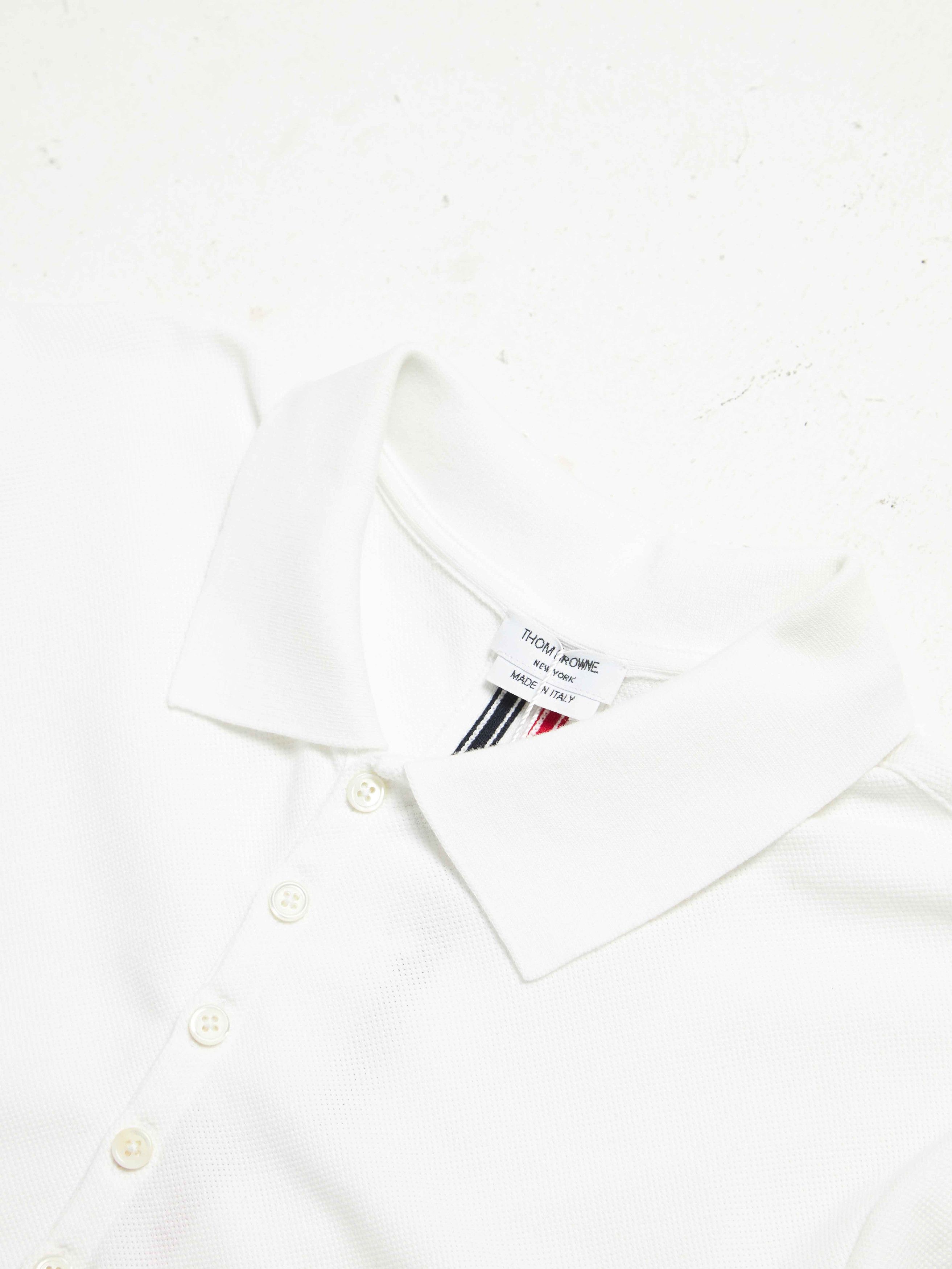Thom Browne White Polo Shirt Size US XL / EU 56 / 4 - 3 Thumbnail