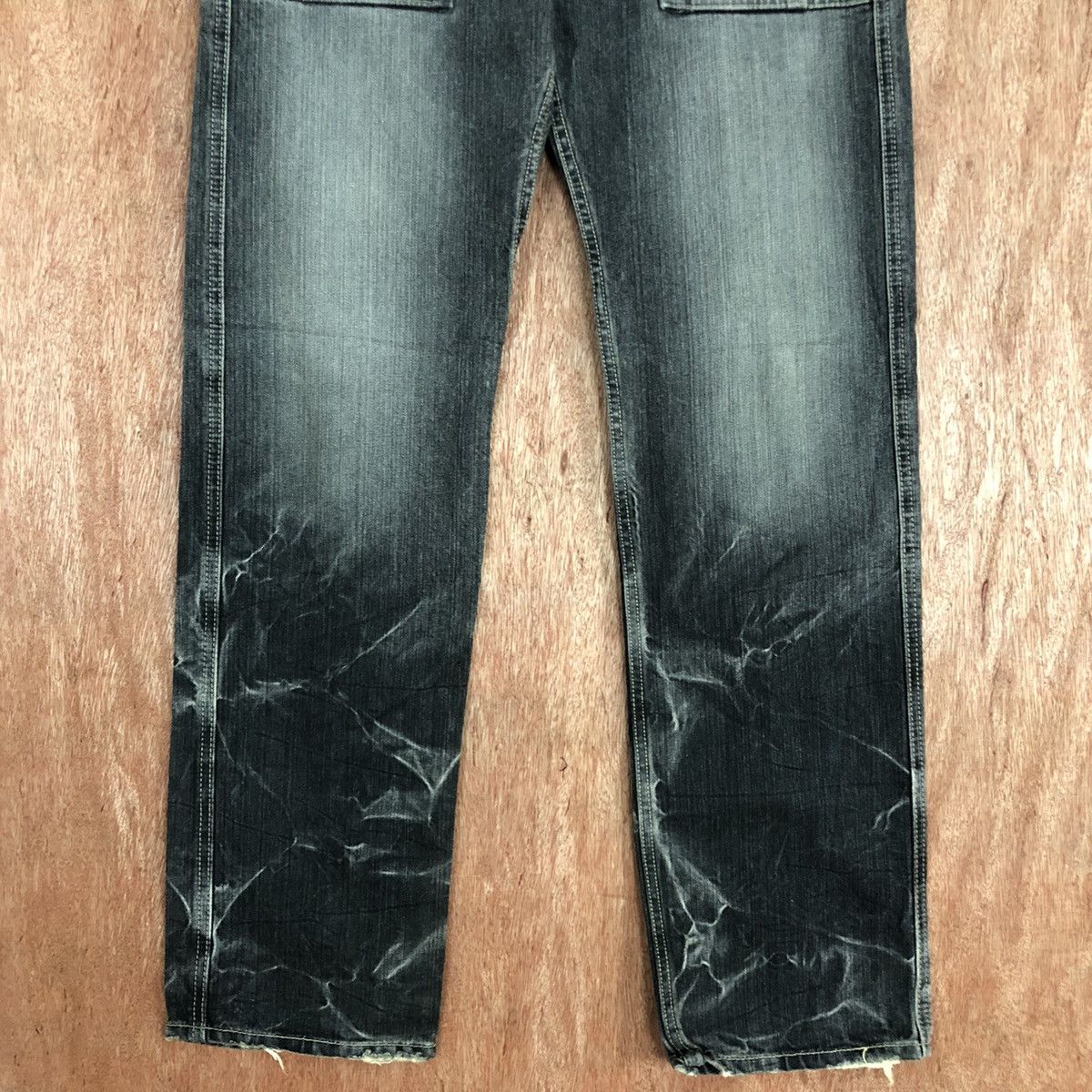 DLL Eternal Black faded Denim bush Jeans Pants #1930