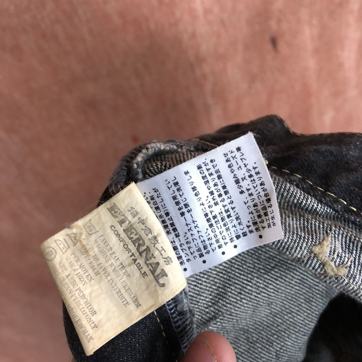 DLL Eternal Black faded Denim bush Jeans Pants #1930