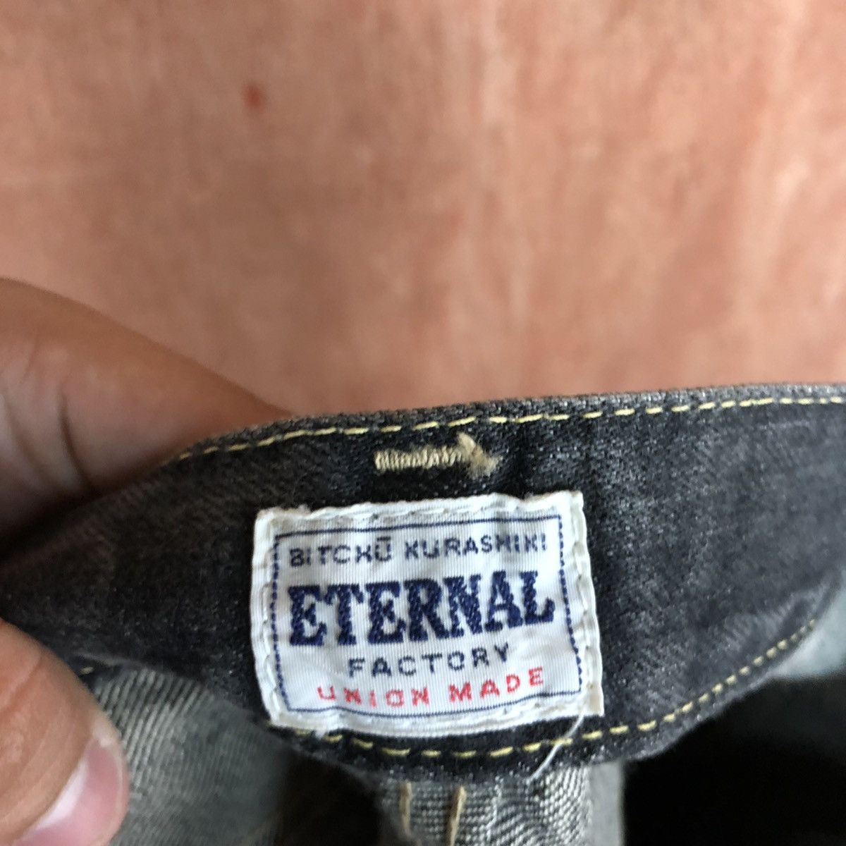 DLL Eternal Black faded Denim bush Jeans Pants #1930
