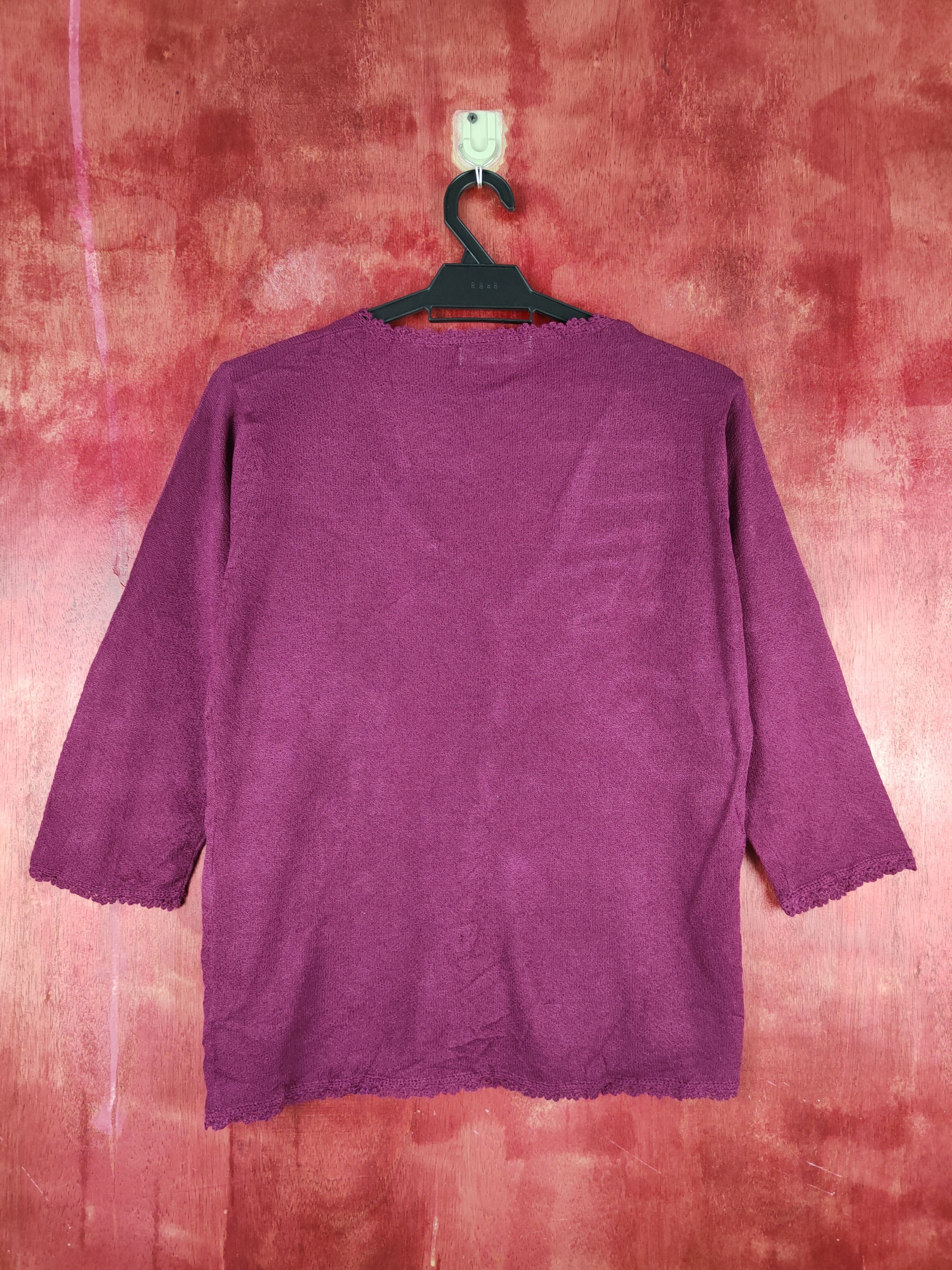 Japanese Brand × Vintage Viridian Dark Purple Cardigan vintage #S849 Size M / US 6-8 / IT 42-44 - 7 Thumbnail