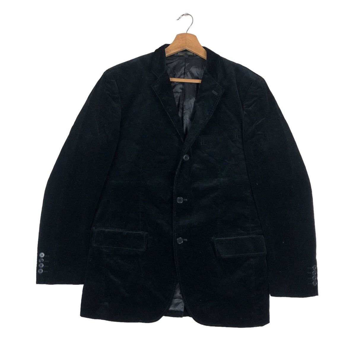 image of Uniqlo Premium Cotton Coat Jacket in Black, Men's (Size Large)