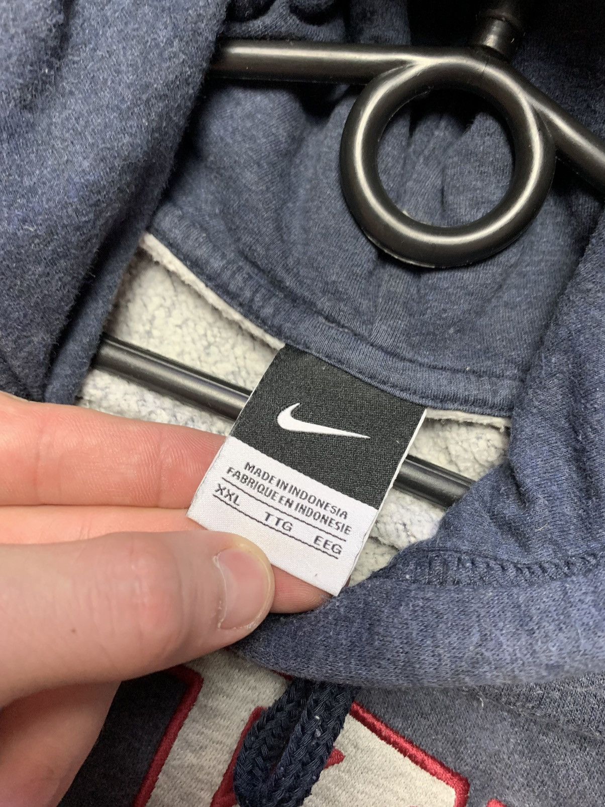 Nike × Vintage Vintage Hoodie Nike big logo size XXL Size US XXL / EU 58 / 5 - 4 Thumbnail