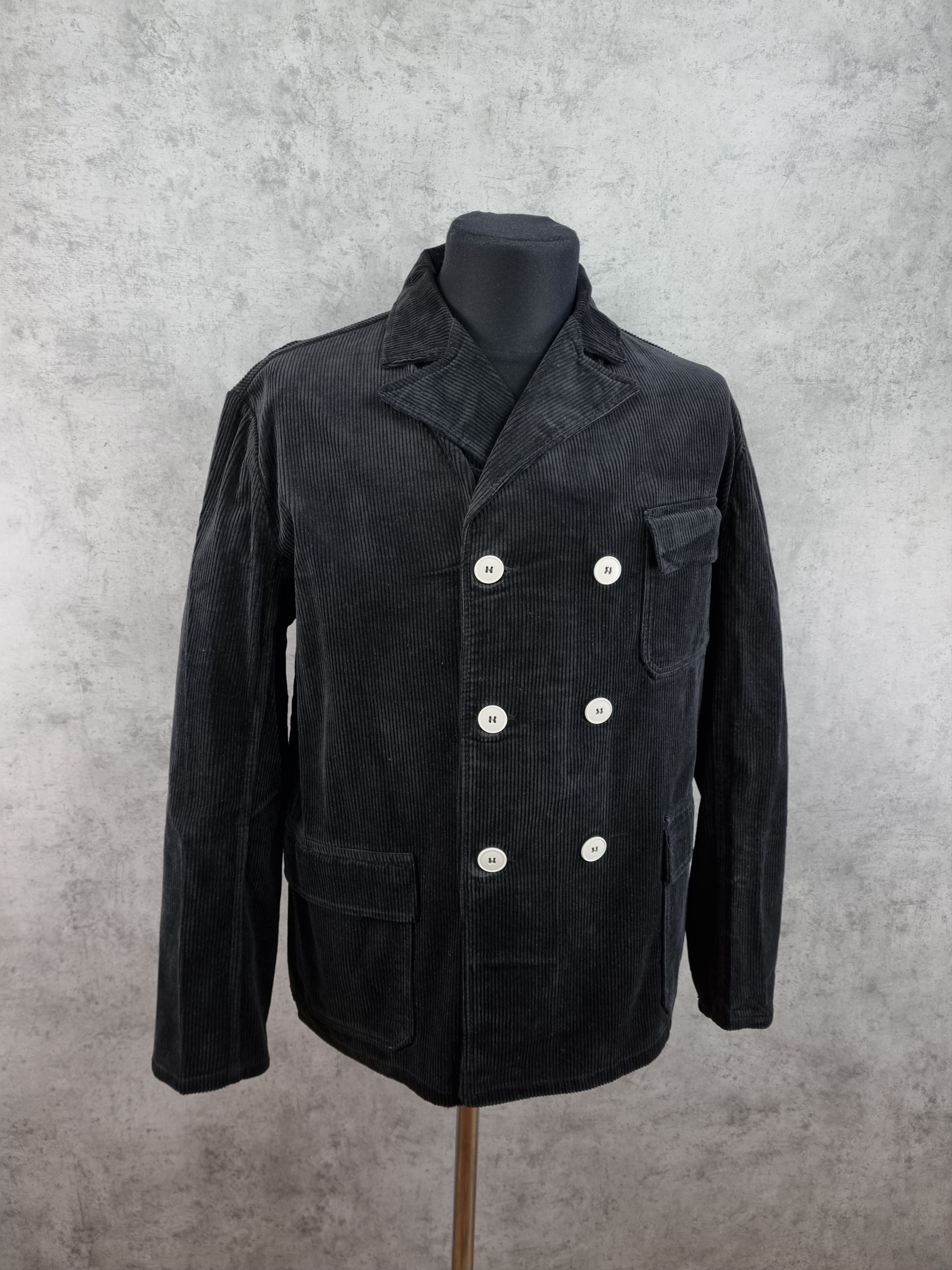Le Laboureur × Vetra 90s Corduroy Double Breasted Light Blazer Size US L / EU 52-54 / 3 - 8 Thumbnail