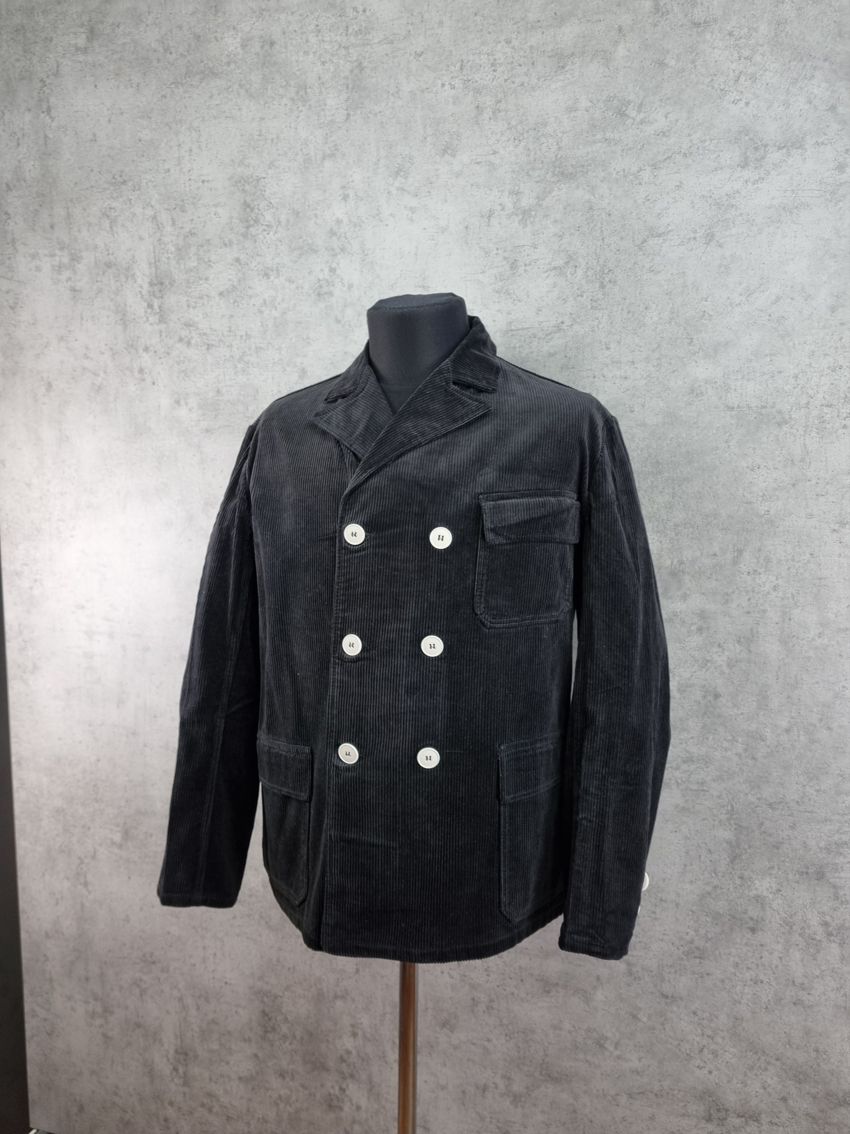 Le Laboureur × Vetra 90s Corduroy Double Breasted Light Blazer Size US L / EU 52-54 / 3 - 3 Thumbnail
