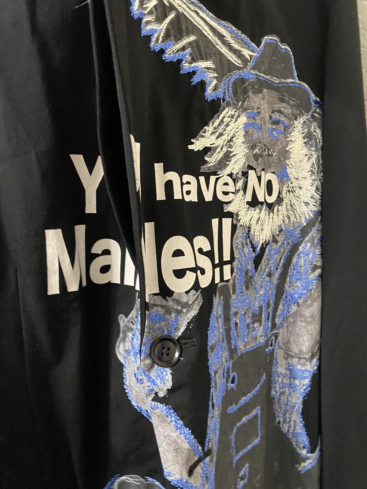 Yohji Yamamoto 2017 RARE EMBROIDERED PRINTED BLAZER Size US L / EU 52-54 / 3 - 3 Thumbnail