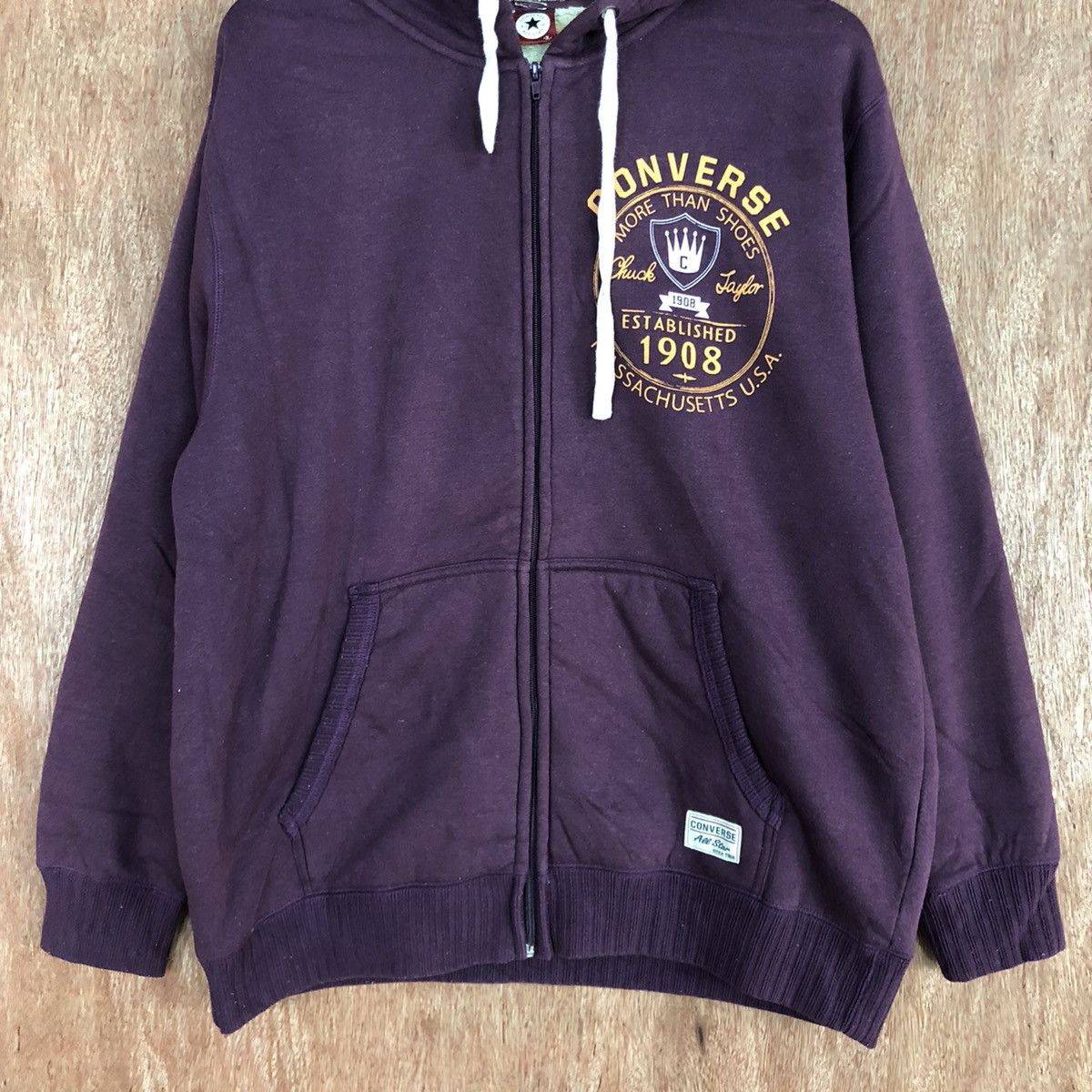 Converse D Converse vintage Maroon Hoodies sweater #c911 Size US XL / EU 56 / 4 - 8 Thumbnail