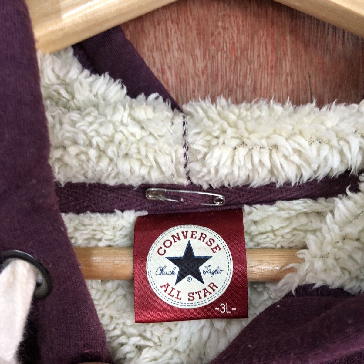 Converse D Converse vintage Maroon Hoodies sweater #c911 Size US XL / EU 56 / 4 - 10 Thumbnail