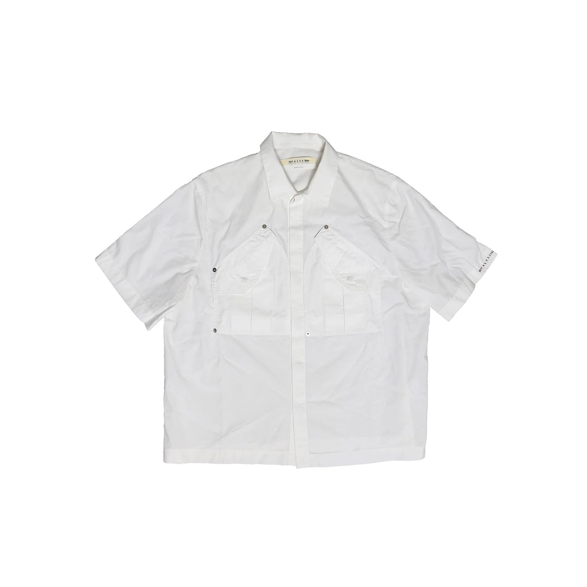 image of 1017 Alyx 9Sm Cargo Pocket Shortsleeve Shirt in White, Men's (Size XL)