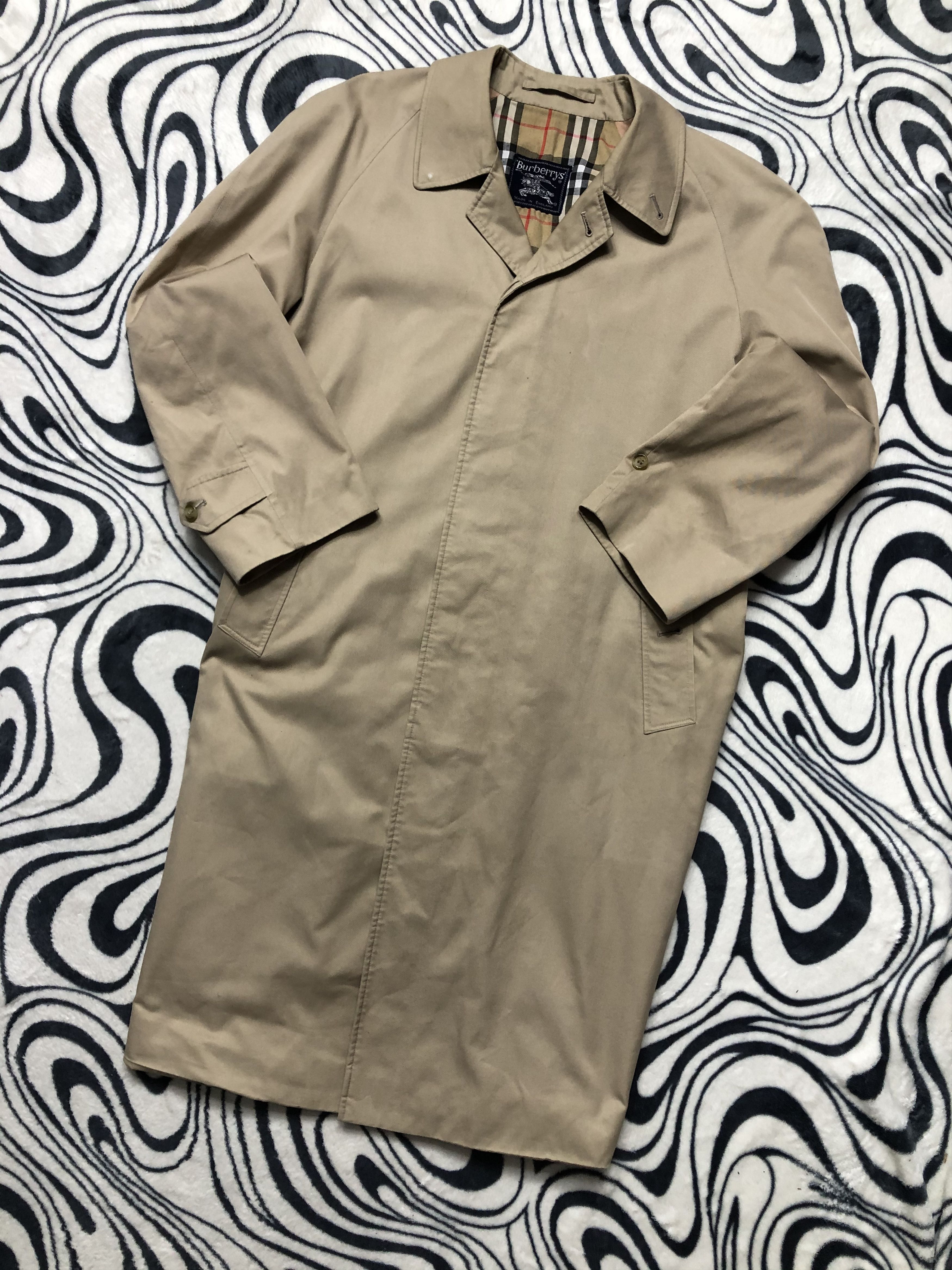 Burberry Burberrys Vintage Mens Trench Coat Jacket Size US M / EU 48-50 / 2 - 1 Thumbnail
