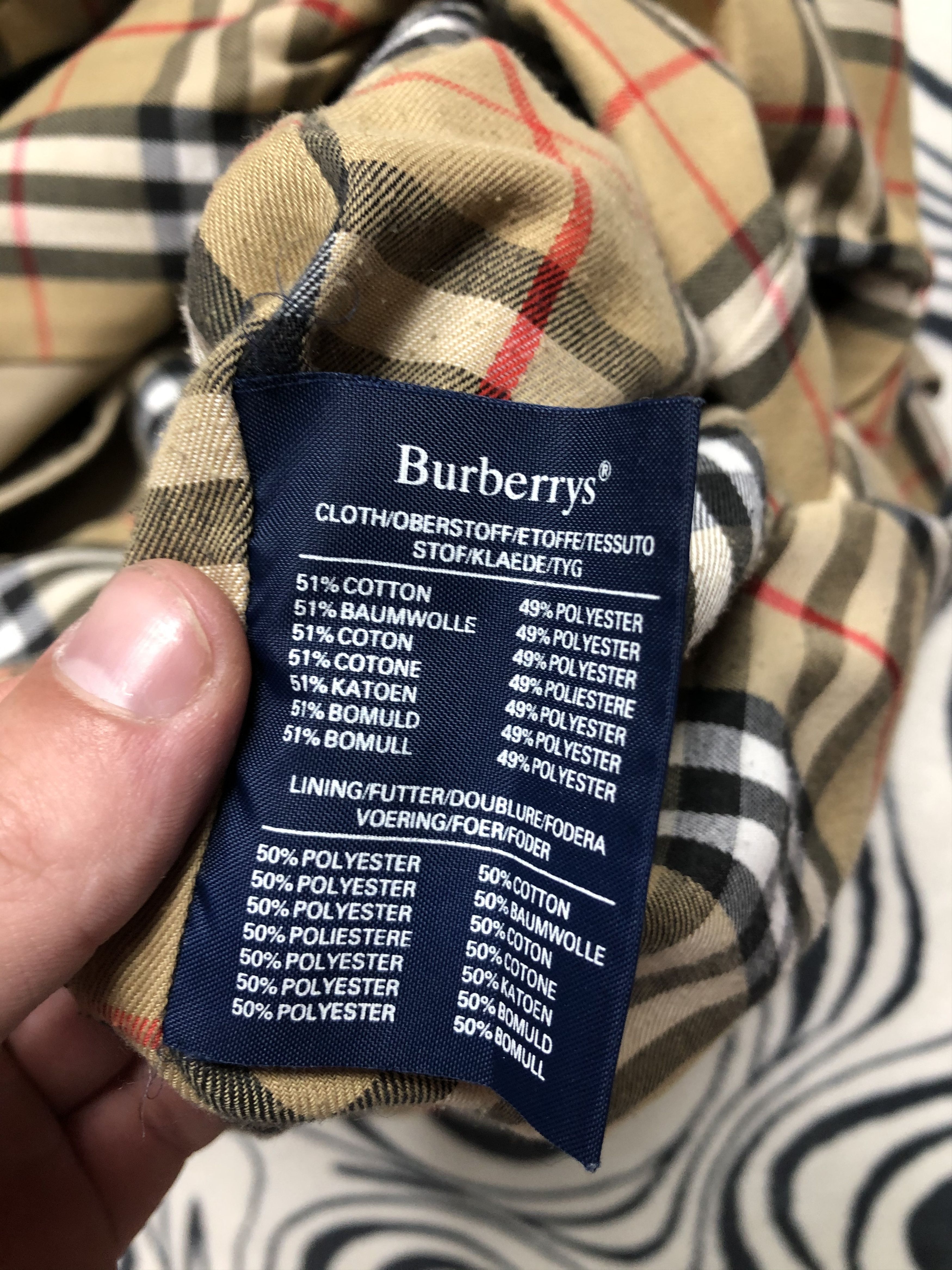 Burberry Burberrys Vintage Mens Trench Coat Jacket Size US M / EU 48-50 / 2 - 5 Thumbnail