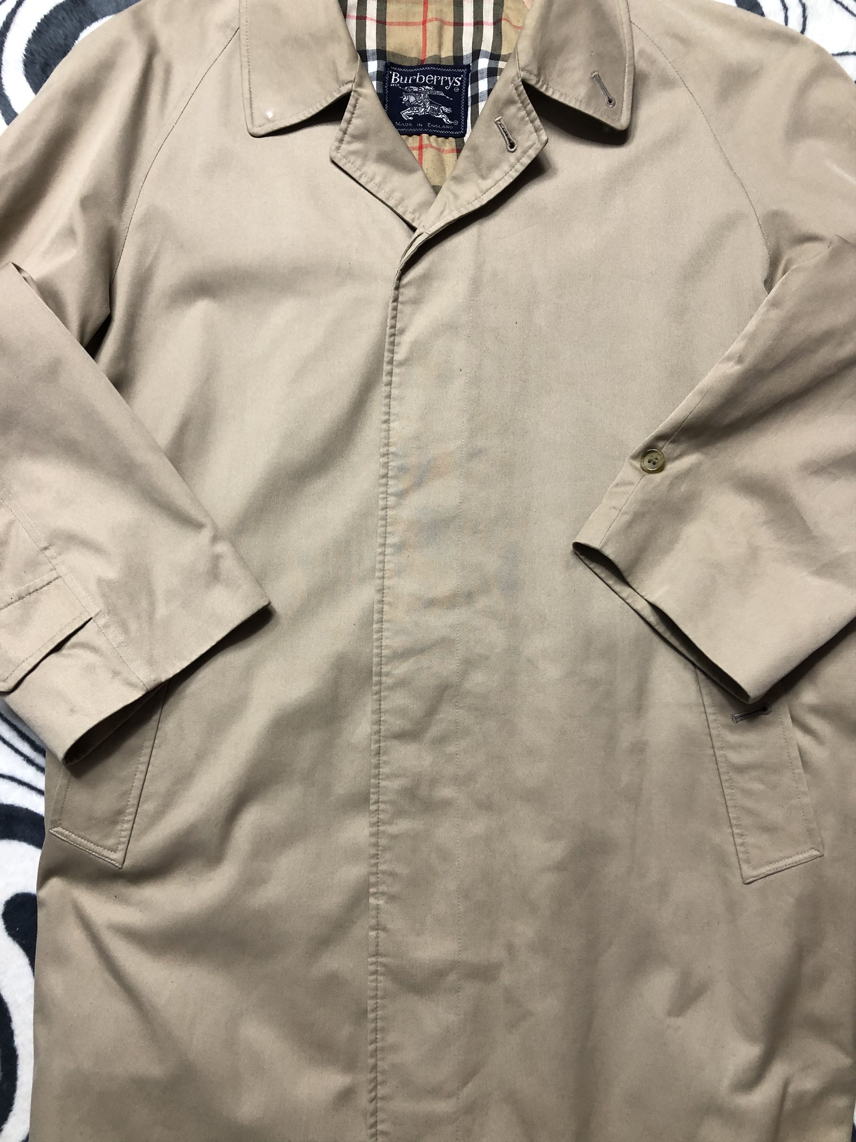 Burberry Burberrys Vintage Mens Trench Coat Jacket Size US M / EU 48-50 / 2 - 3 Thumbnail