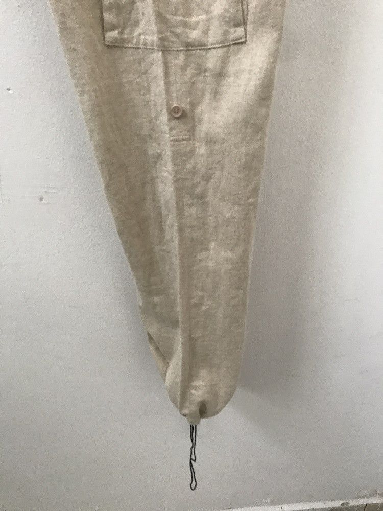 Japanese Brand × Lui's Linen Drawstring Hem Cargo Trouser Pant Size US 34 / EU 50 - 14 Thumbnail