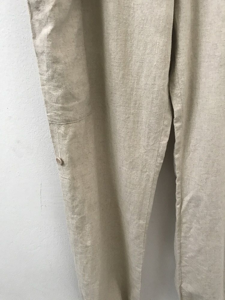 Japanese Brand × Lui's Linen Drawstring Hem Cargo Trouser Pant Size US 34 / EU 50 - 4 Thumbnail