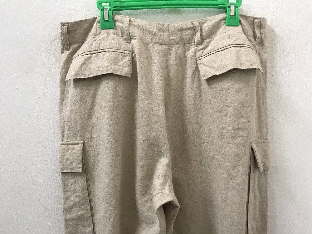 Japanese Brand × Lui's Linen Drawstring Hem Cargo Trouser Pant Size US 34 / EU 50 - 9 Thumbnail