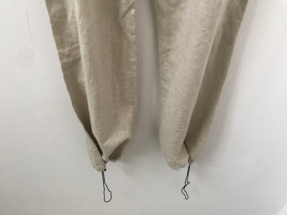 Japanese Brand × Lui's Linen Drawstring Hem Cargo Trouser Pant Size US 34 / EU 50 - 11 Thumbnail