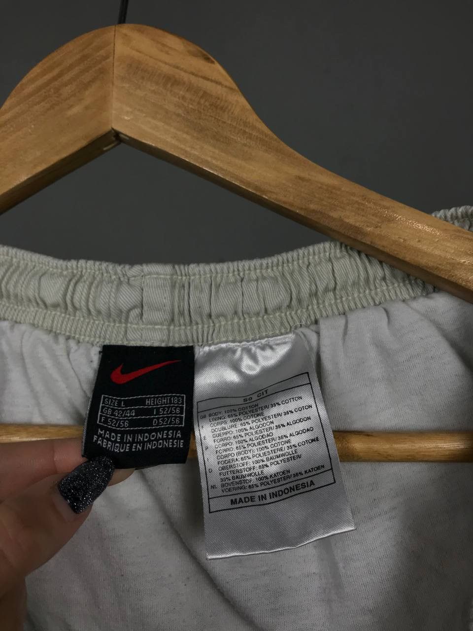 Nike × Vintage Nike swoosh streetwear vintage shorts Size US 34 / EU 50 - 3 Thumbnail