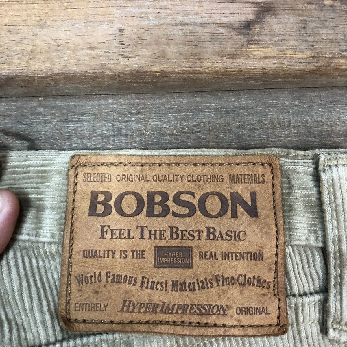 Japanese Brand Bobson Brown Conduroi Denim vintage Pants #5439 Size US 29 - 13 Thumbnail