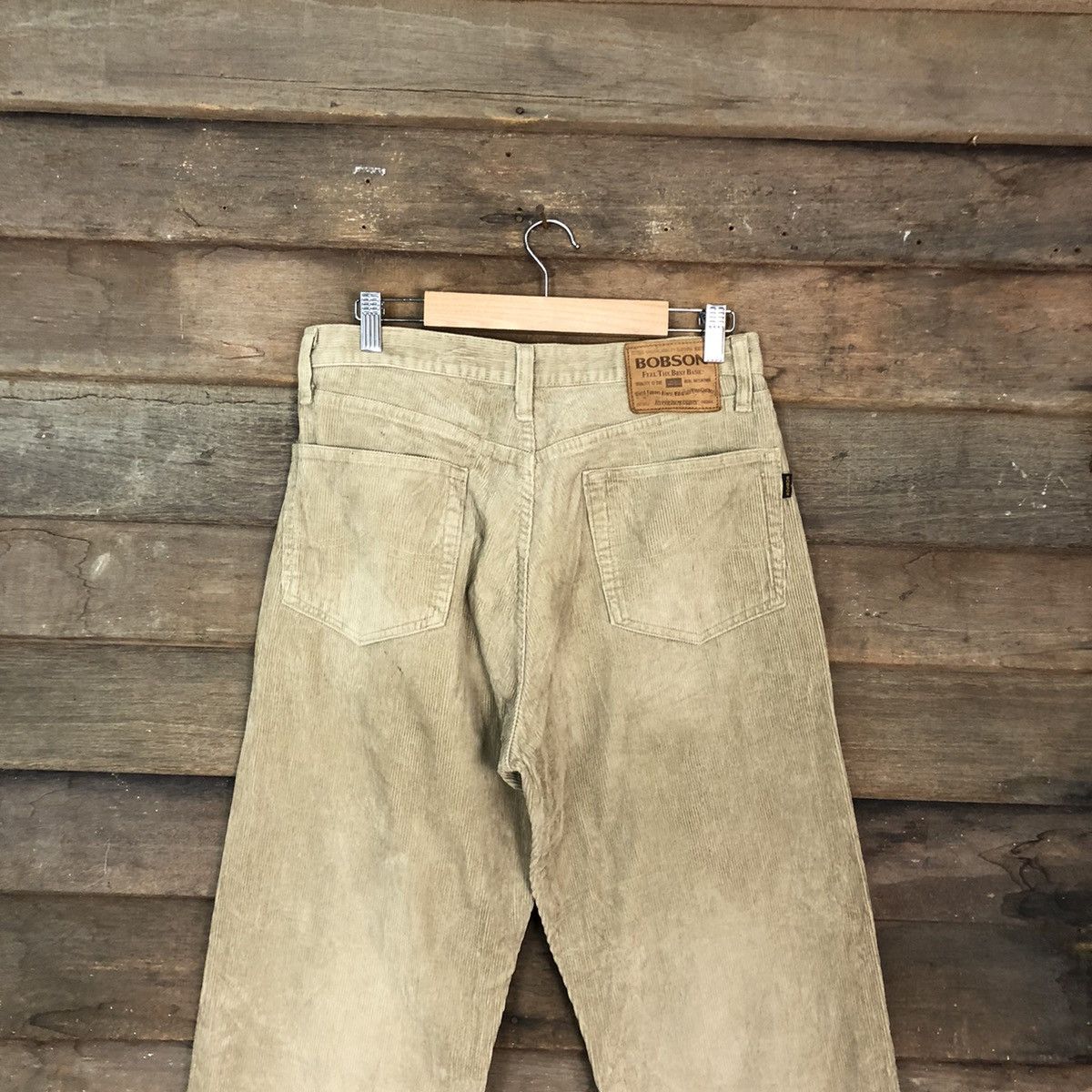Japanese Brand Bobson Brown Conduroi Denim vintage Pants #5439 Size US 29 - 10 Thumbnail