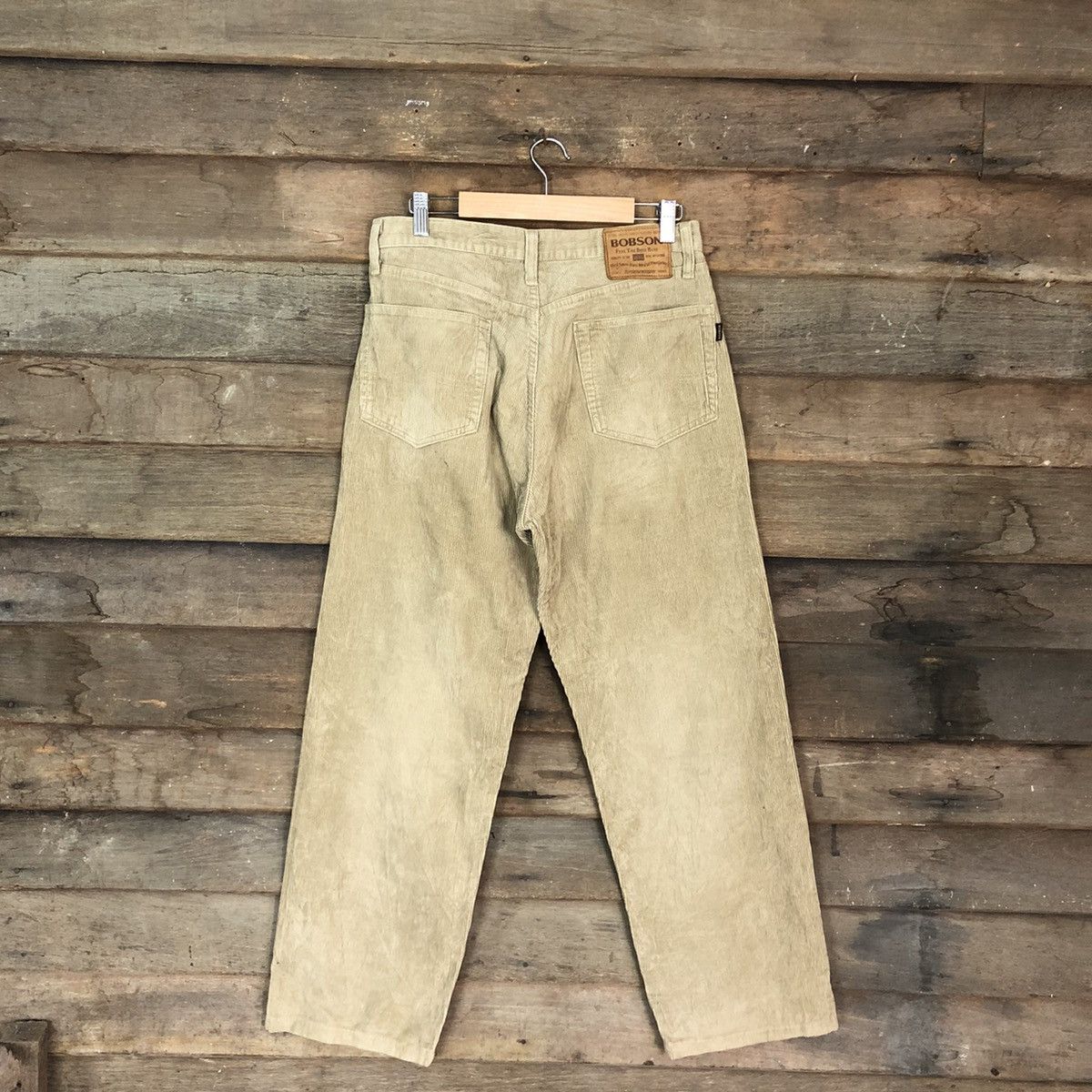 Japanese Brand Bobson Brown Conduroi Denim vintage Pants #5439 Size US 29 - 9 Thumbnail
